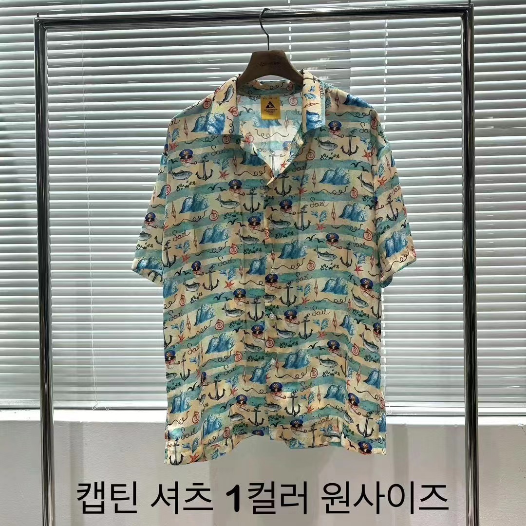 BA05 海洋圖案短袖恤衫