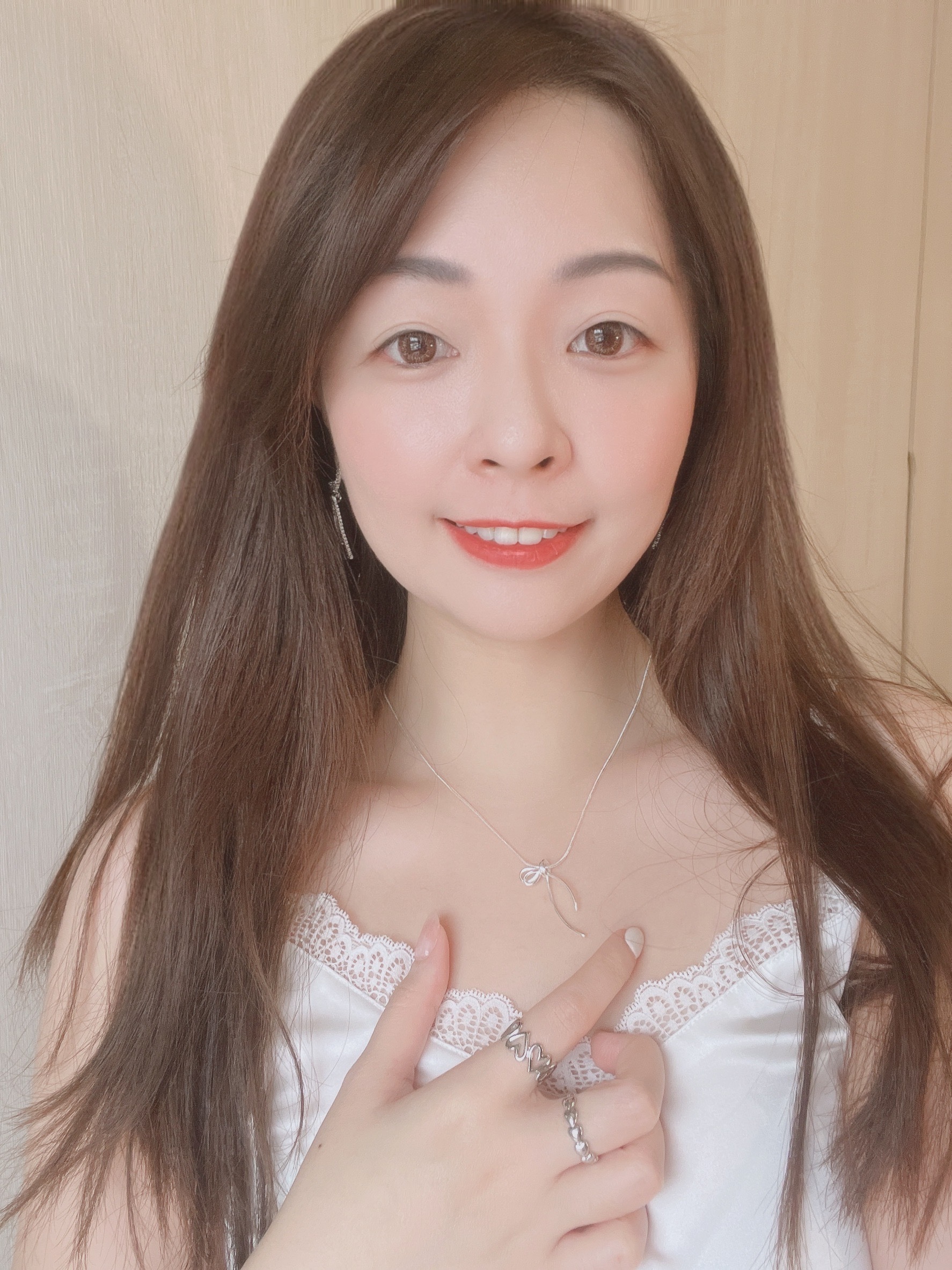 韓國綁帶純銀高拋光純銀項鍊