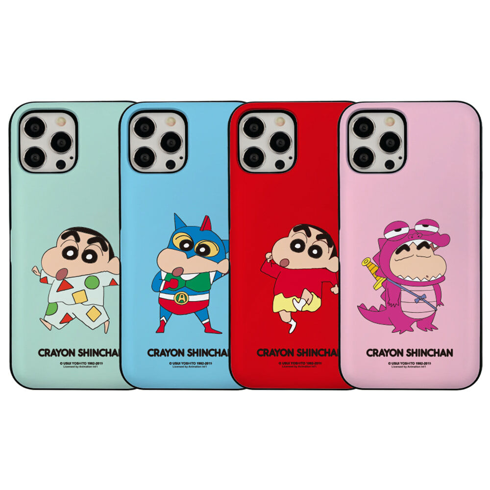 蠟筆小新 - Door Card Case - 翻蓋卡槽手機保護殼 CD