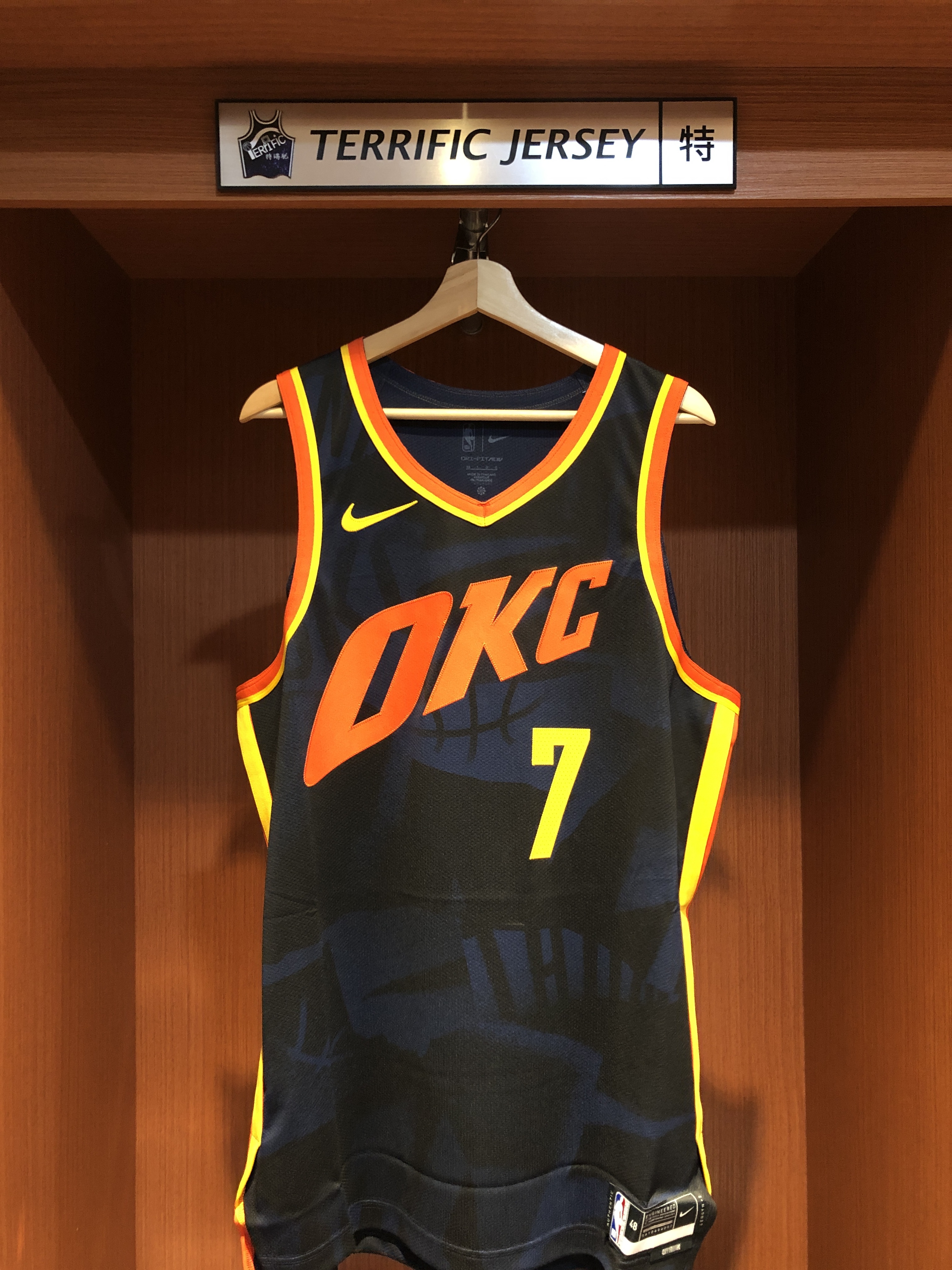 NBA球衣 Chet Holmgren 奧克拉荷馬雷霆城市 OKC City Nike Authenitc 球員版 電繡 全新