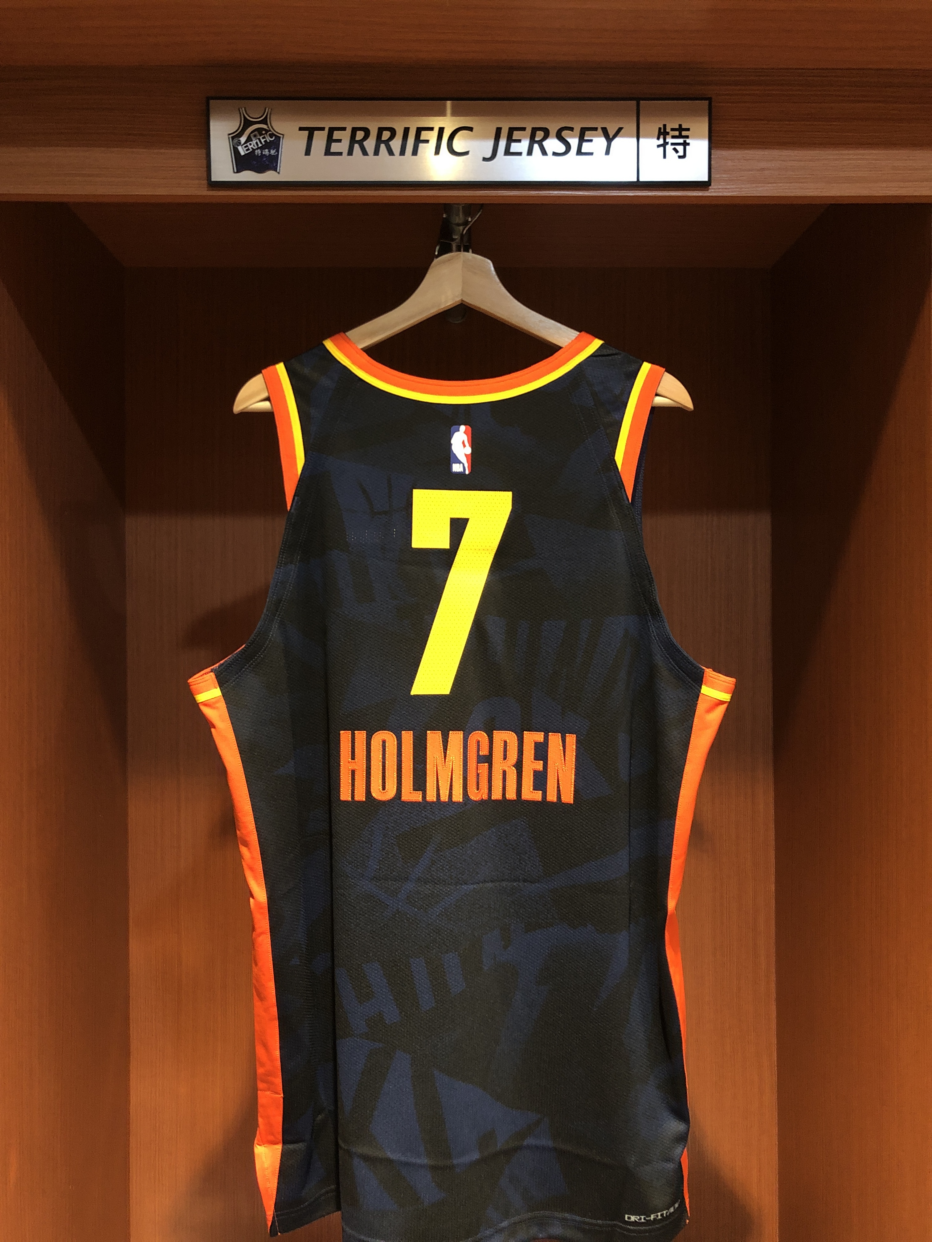 NBA球衣 Chet Holmgren 奧克拉荷馬雷霆城市 OKC City Nike Authenitc 球員版 電繡 全新