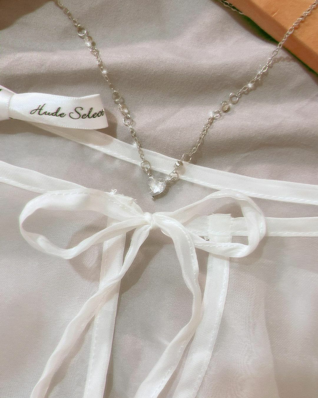 氣質質感愛心鑽吊墜圓珠點綴純銀項鍊