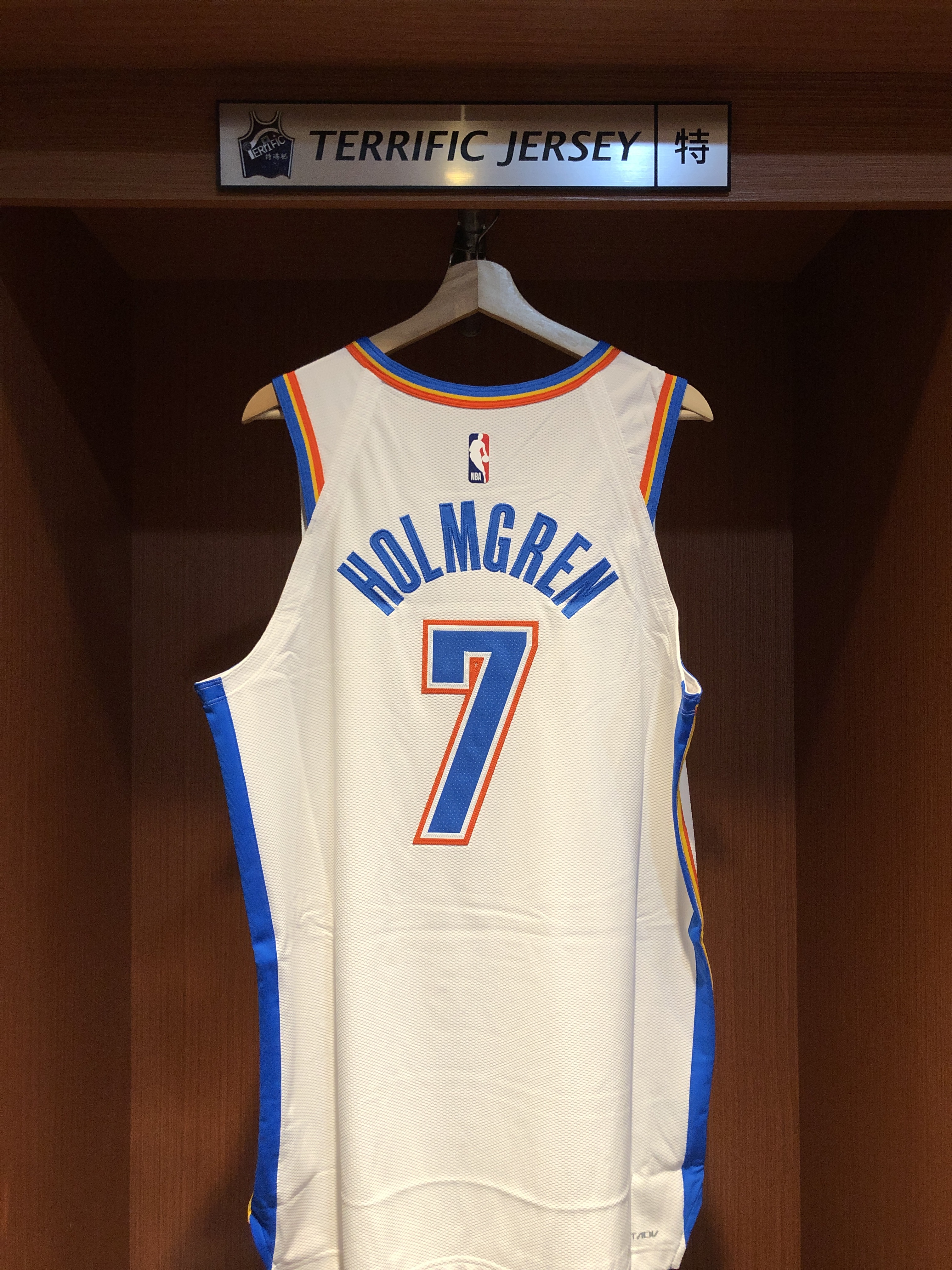 NBA球衣 Chet Holmgren 奧克拉荷馬雷霆白 Association Nike Authenitc 球員版 電繡 全新