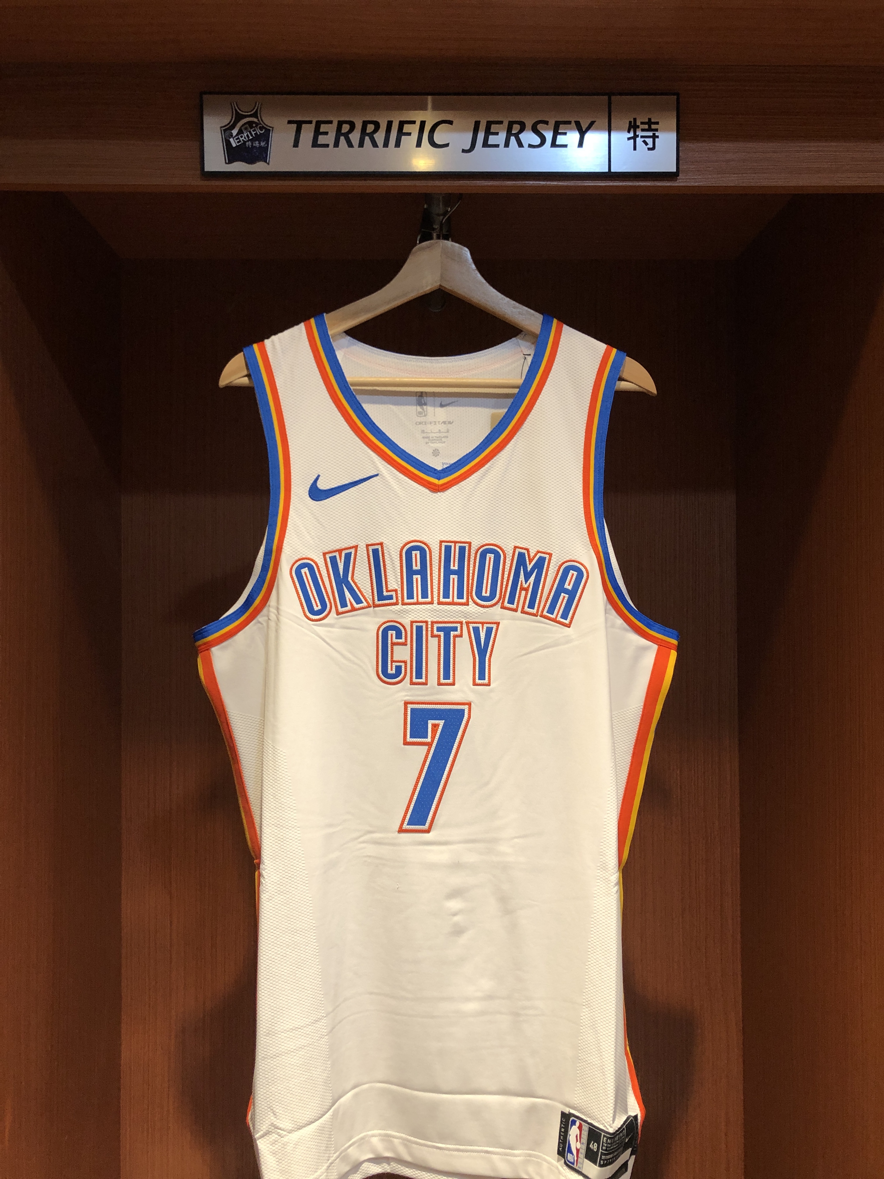 NBA球衣 Chet Holmgren 奧克拉荷馬雷霆白 Association Nike Authenitc 球員版 電繡 全新