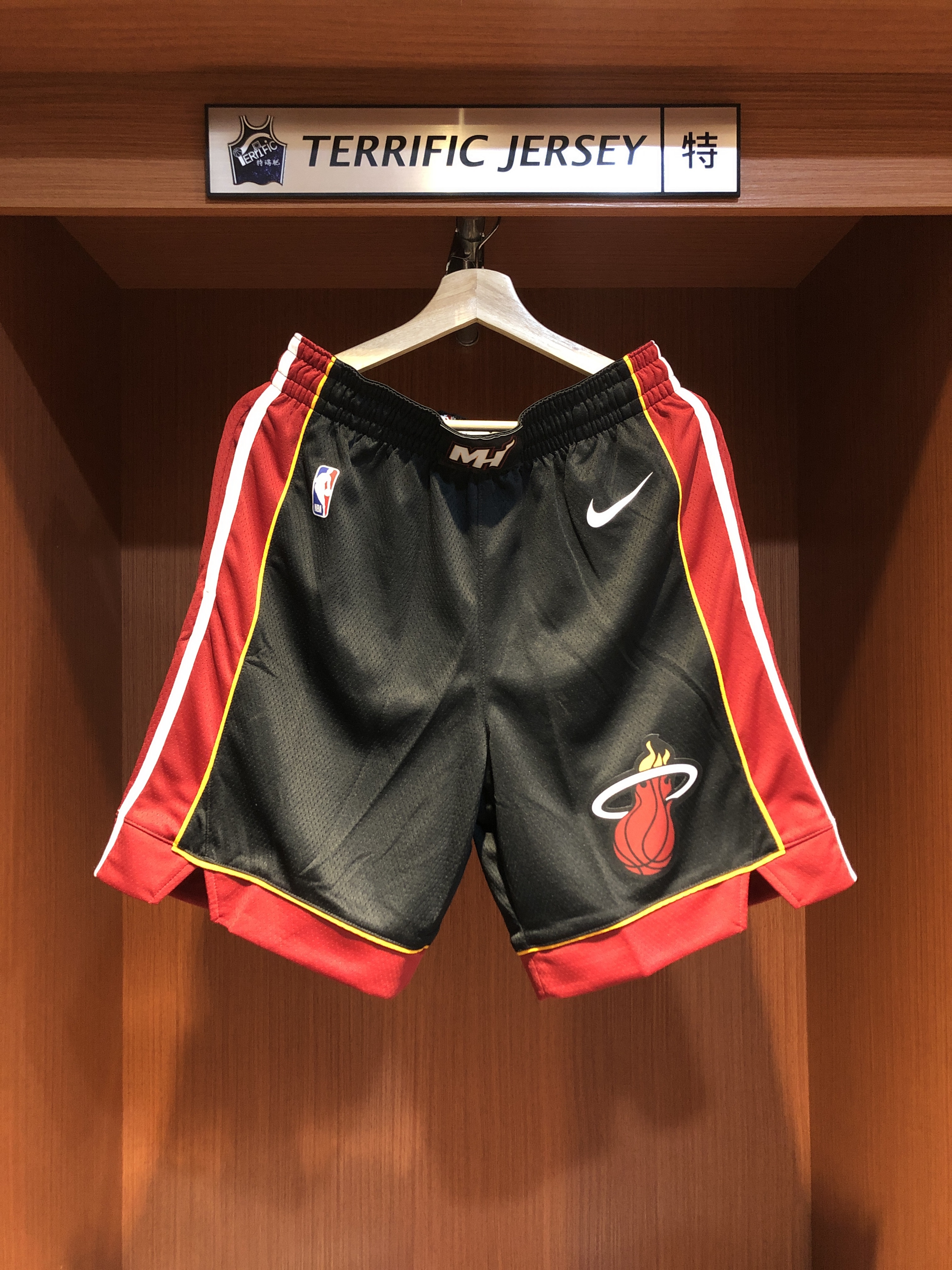 NBA球褲 Miami Heat 邁阿密熱火黑球褲 Icon Nike Swingman Shorts 球迷版 有口袋 全新