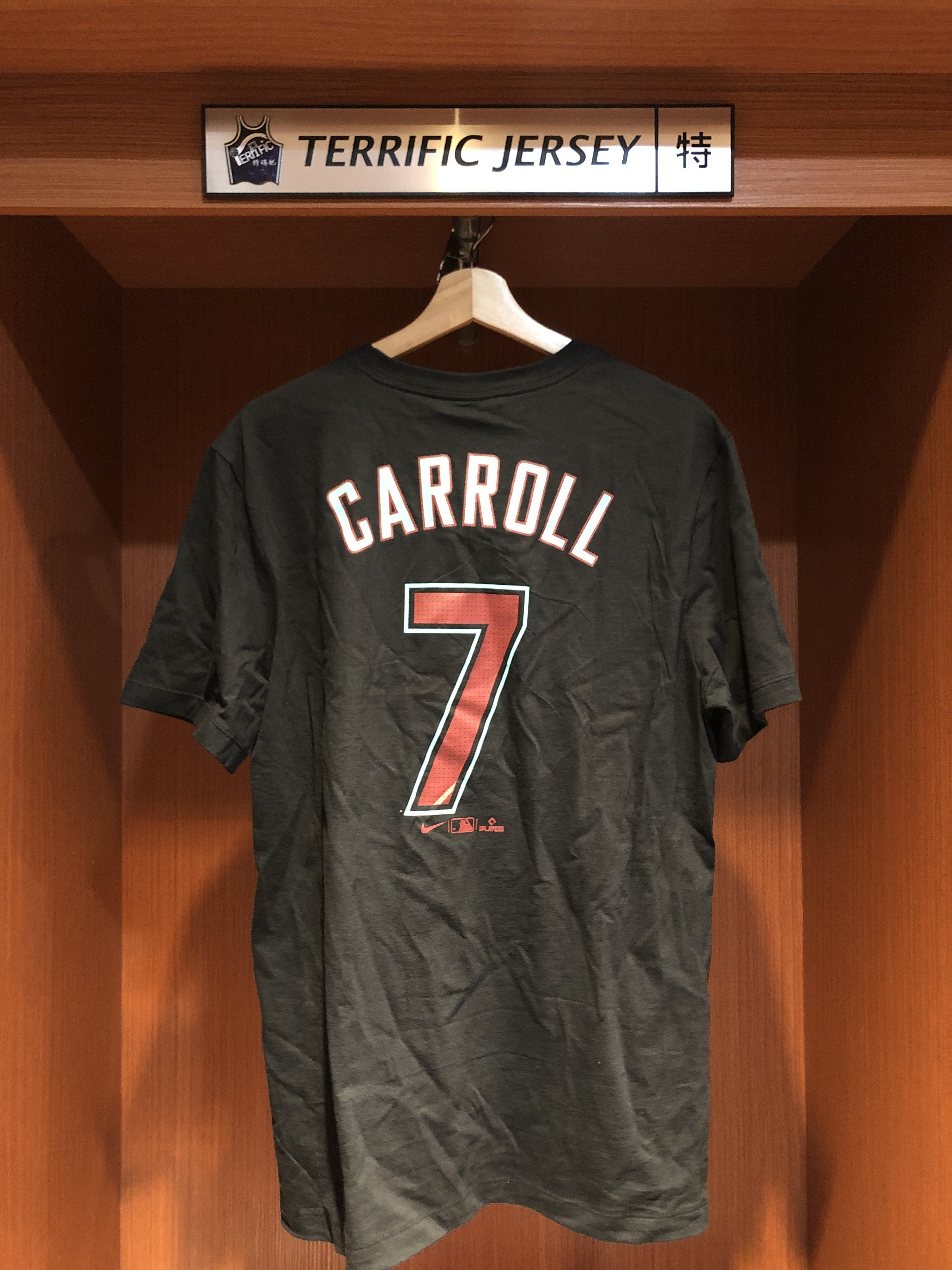 MLB短袖 Corbin Carroll 亞利桑那響尾蛇黑 Nike Player Name Tee 棉質 短袖 全新
