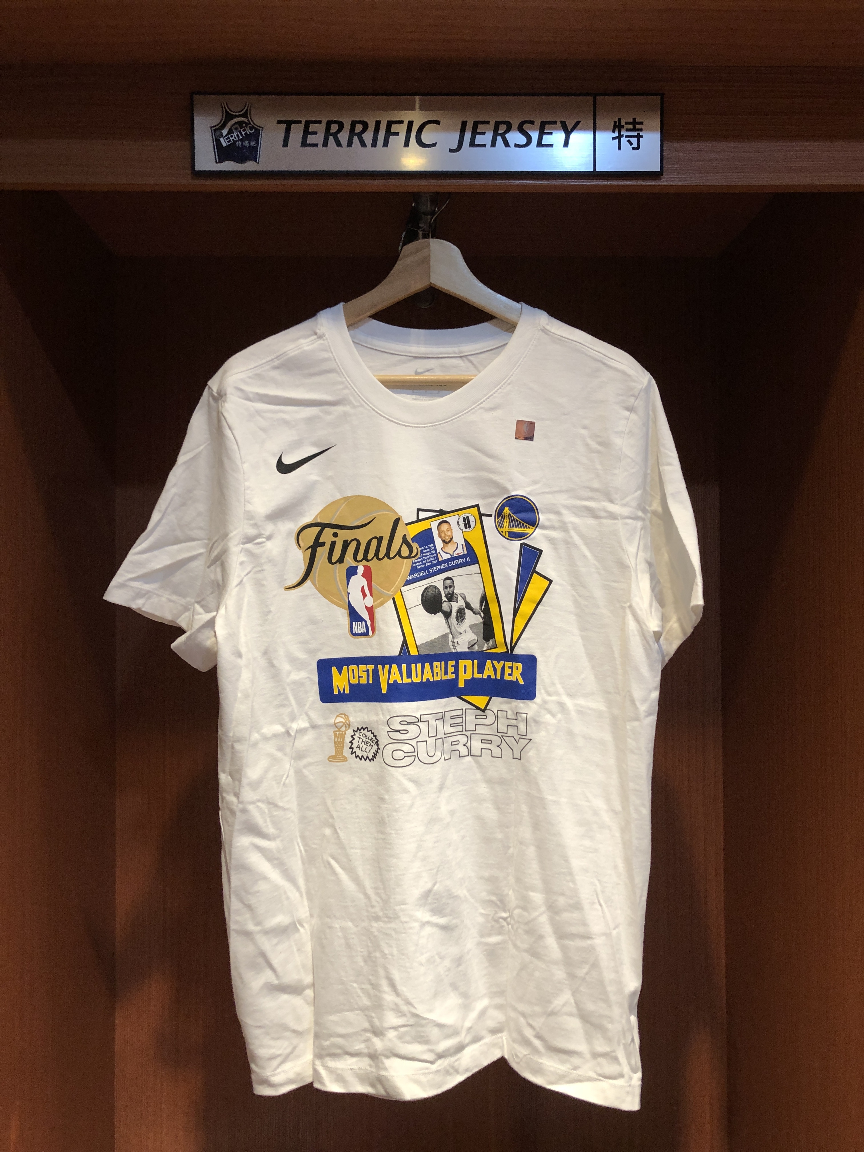 NBA短袖 Golden State Warriors Stephen Curry FMVP 金州勇士 2022 總冠軍戰 最有價值球員 Nike Tee 全新