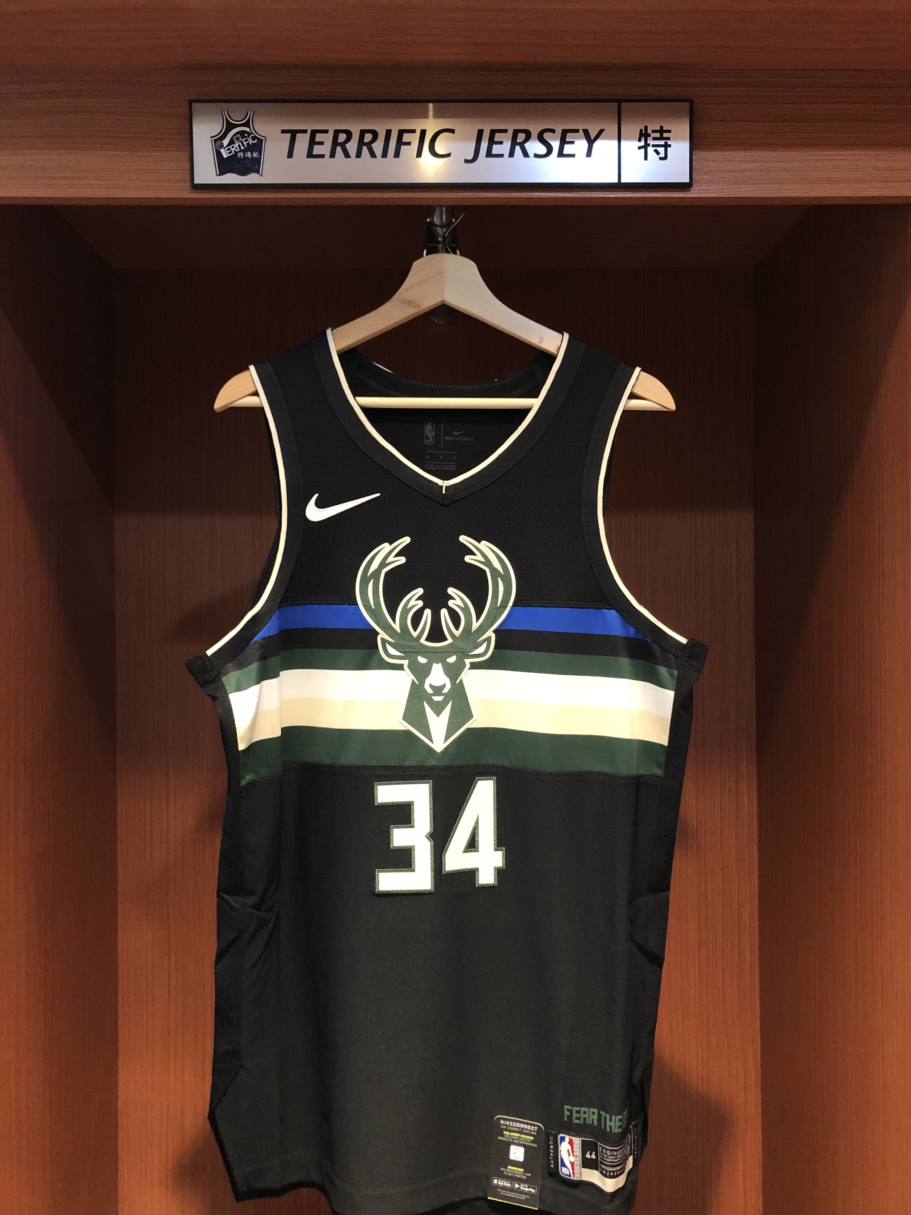 NBA球衣 Giannis Antetokounmpo 密爾瓦基公鹿黑 Statement Nike Authentic 球員版 電繡 全新