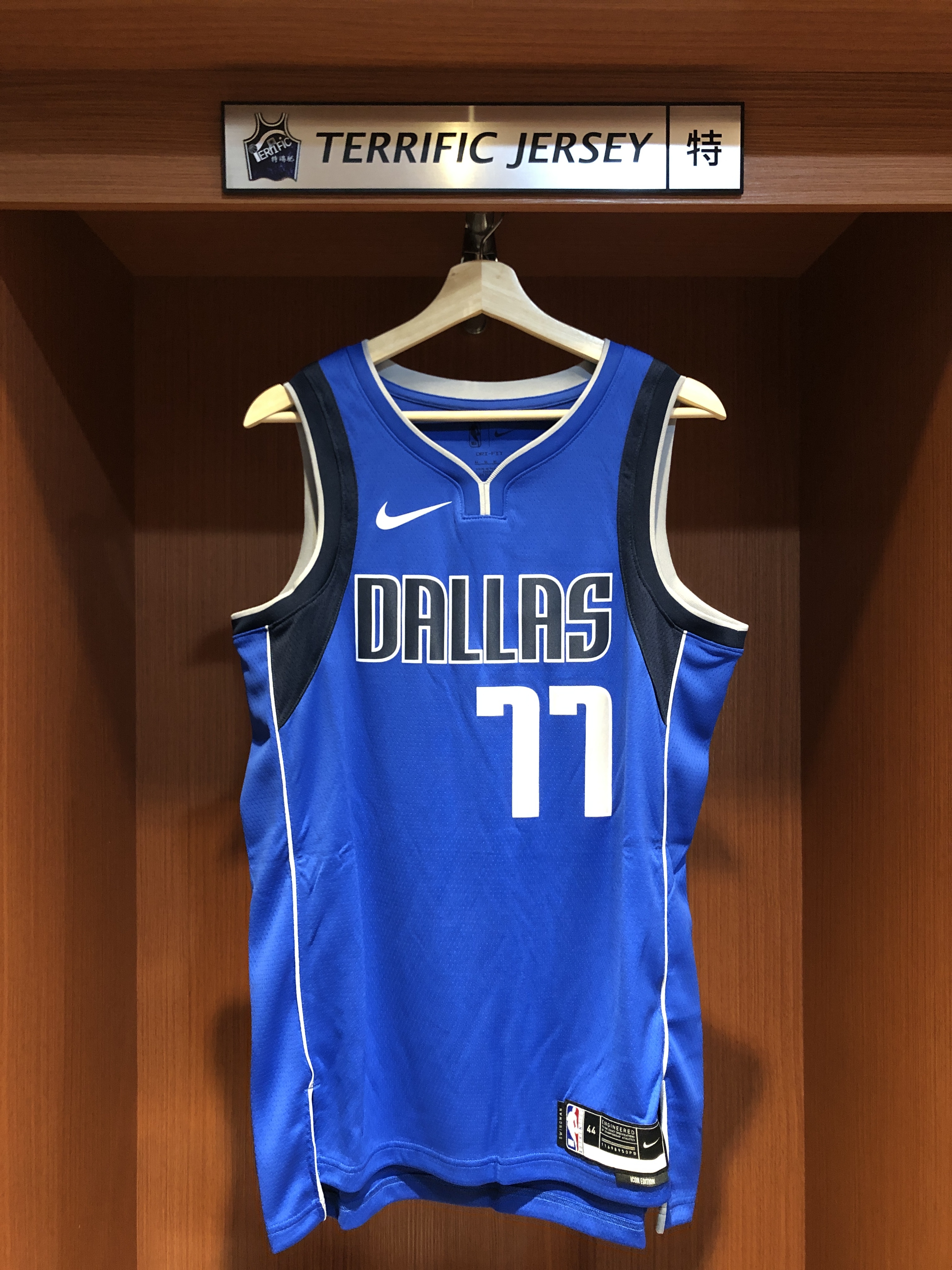 NBA球衣 Luka Doncic 達拉斯小牛藍 Icon Nike Swingman 球迷版 熱轉印 全新