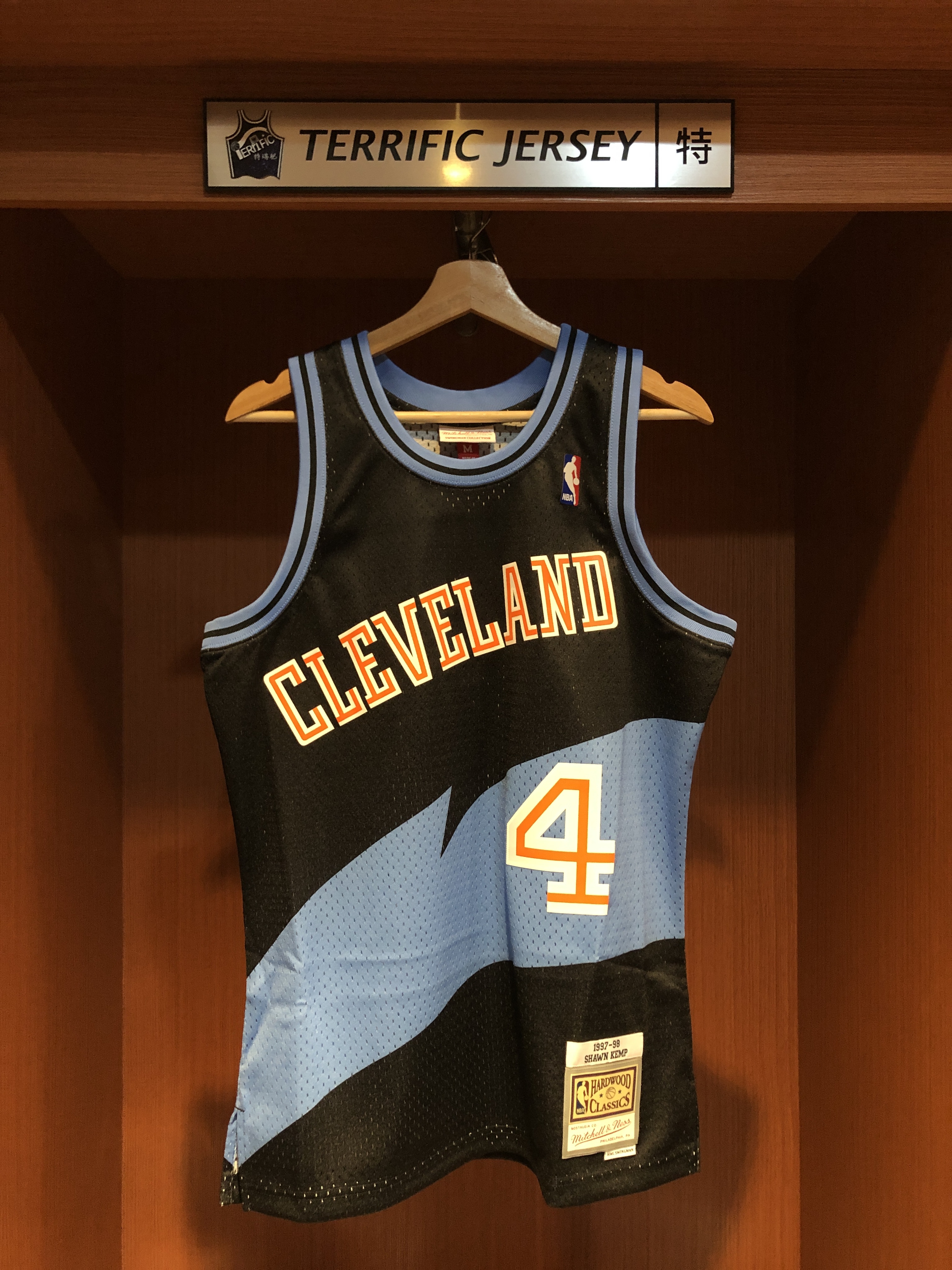 NBA球衣 Shawn Kemp 克里夫蘭騎士 97-98黑 M&N Swingman G2 球迷版 熱轉印 全新