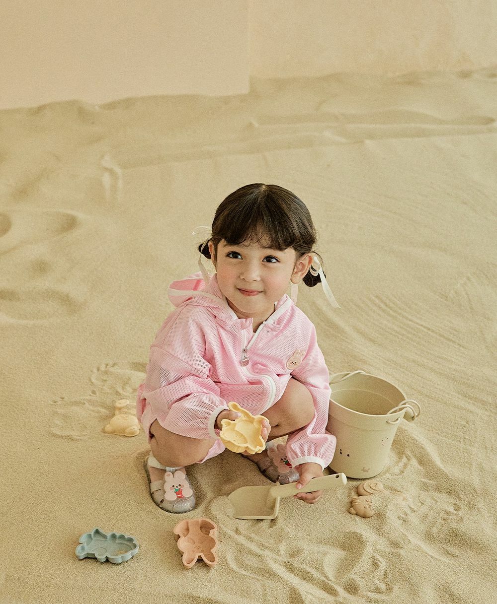 24S/S🌞Summer夏日水上樂園系列-透清涼拉鍊上下套裝