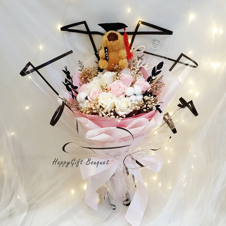 卡比巴拉花束,卡皮巴拉乾燥花永生花花束,卡比巴拉畢業花束,卡皮巴拉畢業花束,capybara bouquet