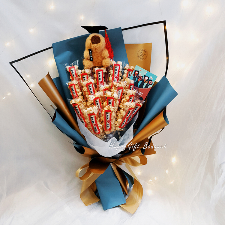 卡比巴拉花束,卡皮巴拉爆米花花束,卡比巴拉畢業花束,卡皮巴拉畢業花束,capybara bouquet