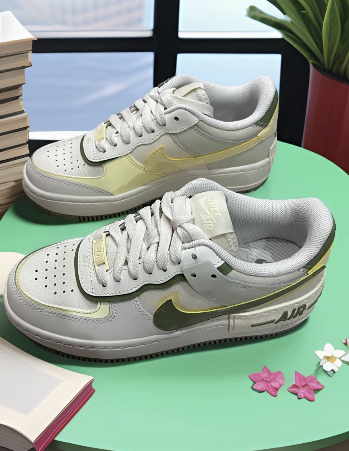 Nike Air Force 1 Shadow 抹茶奶霜 抹茶綠 淺綠 皮革 解構 厚底 FN6335-101/預購