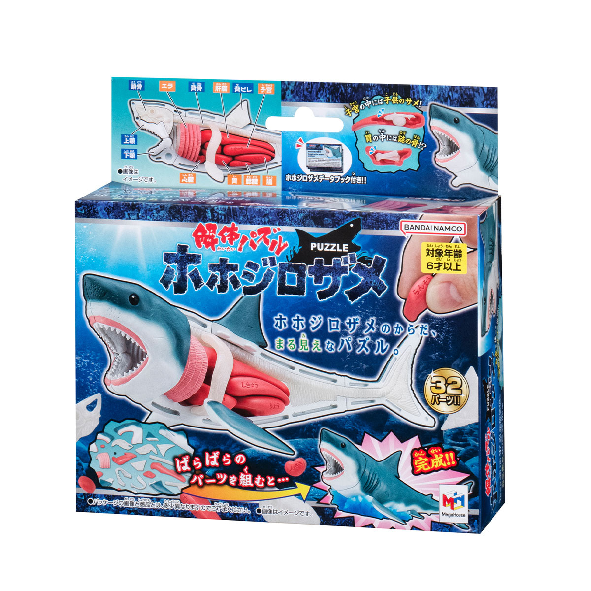 [解體拼圖][動物系列]大白鯊