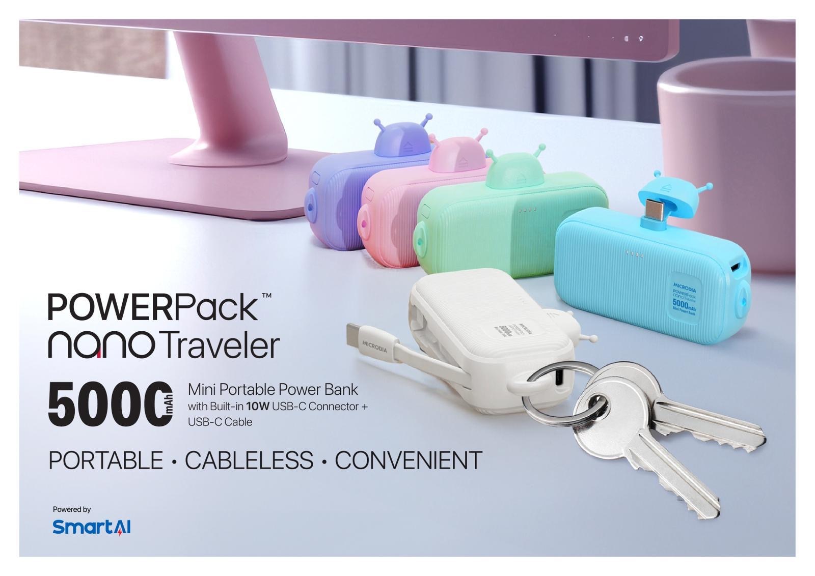 Microdia POWERPack Nano Traveller 10W迷你5000mAh行動電源