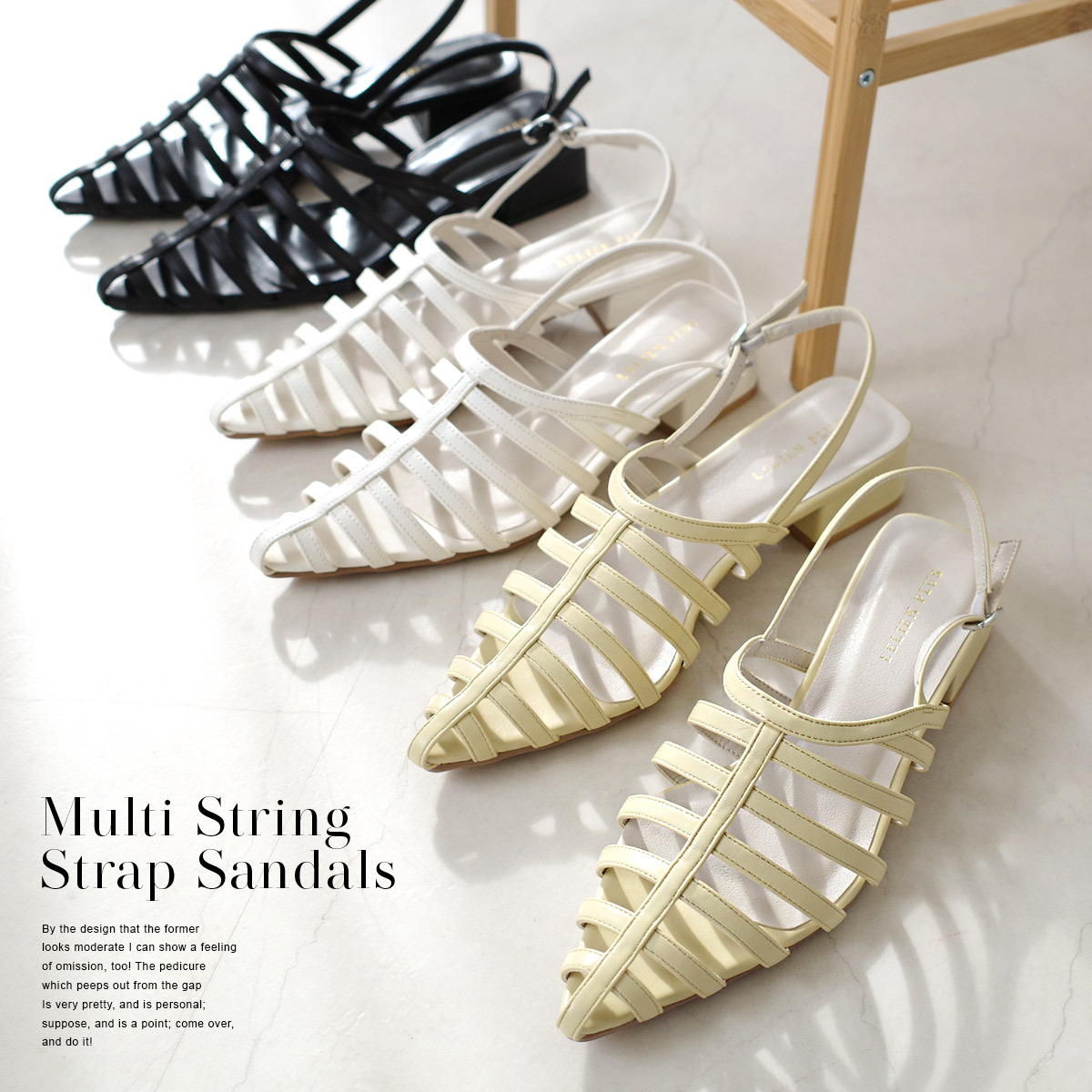 復古年代羅馬尖頭涼鞋 後帶設計 超好走女鞋【SY012】