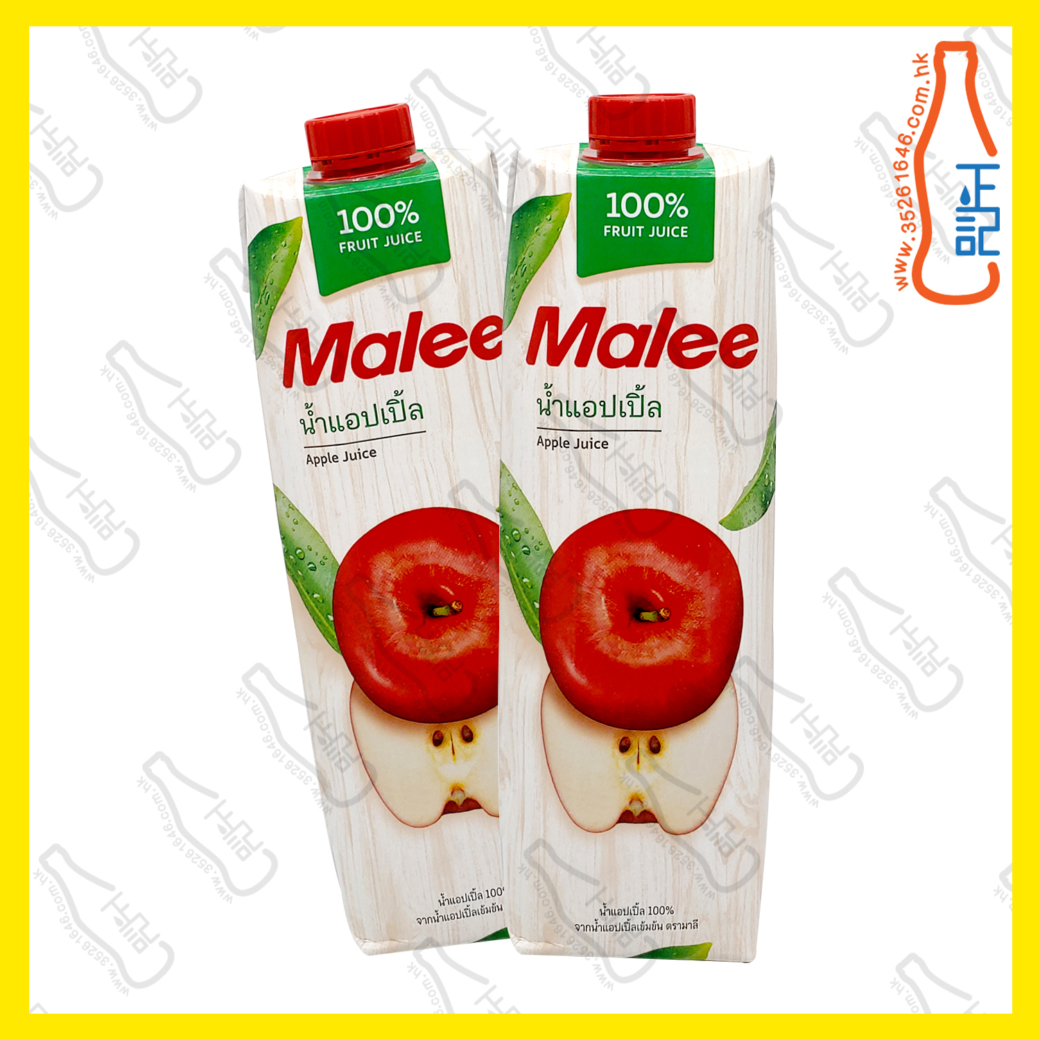 Malee 100% Fruit Juice Apple Juice 1000ml x 2包