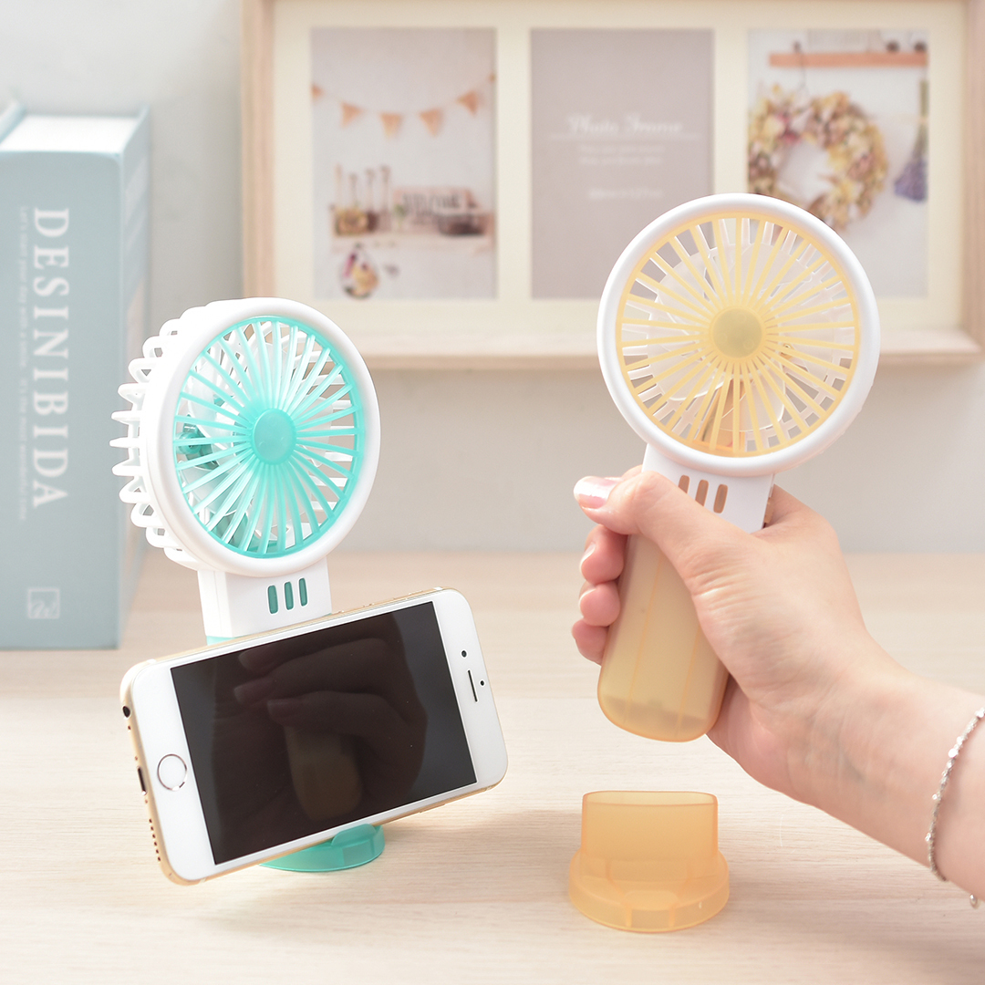 電池式手持電風扇/透明色系