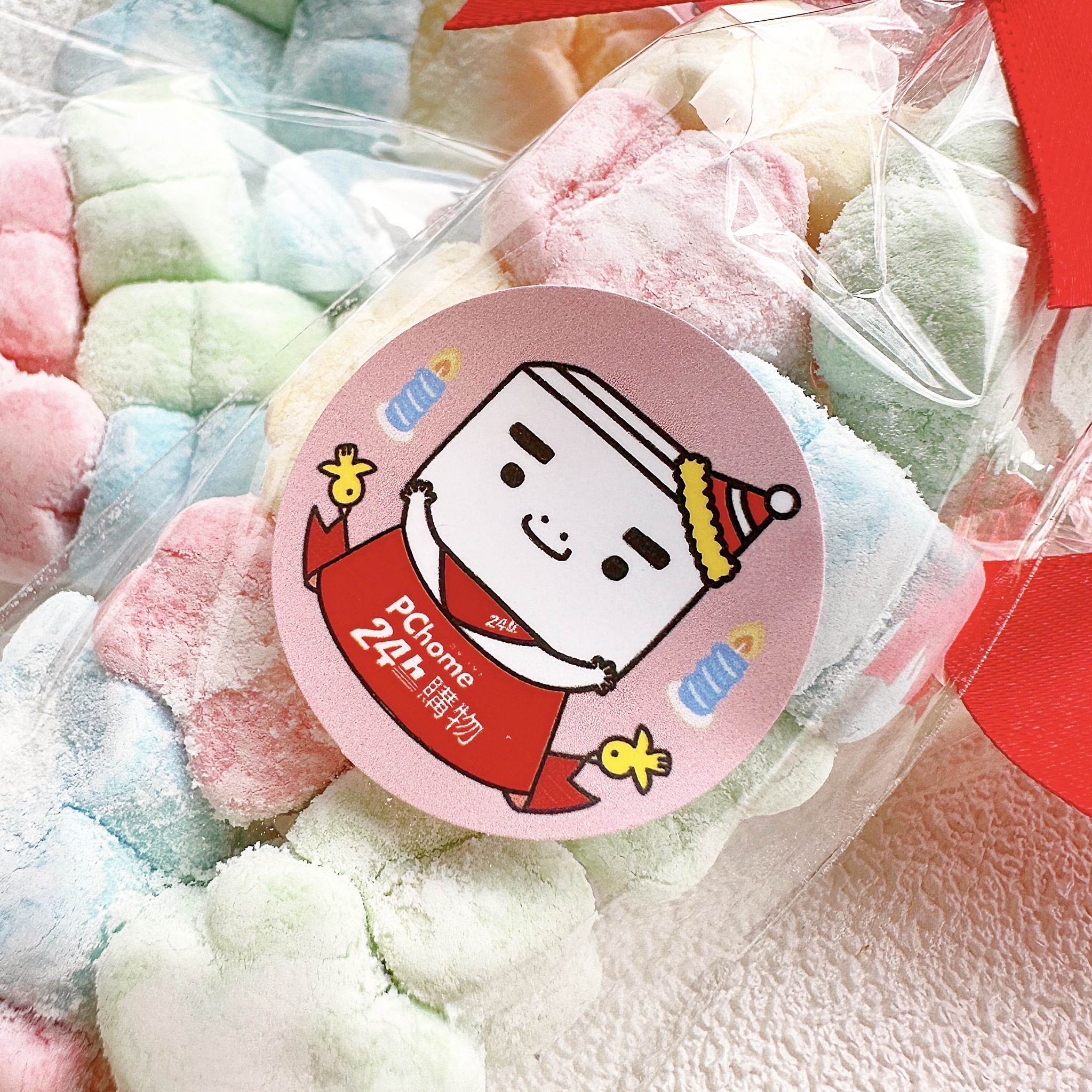 輕巧包小花棉花糖