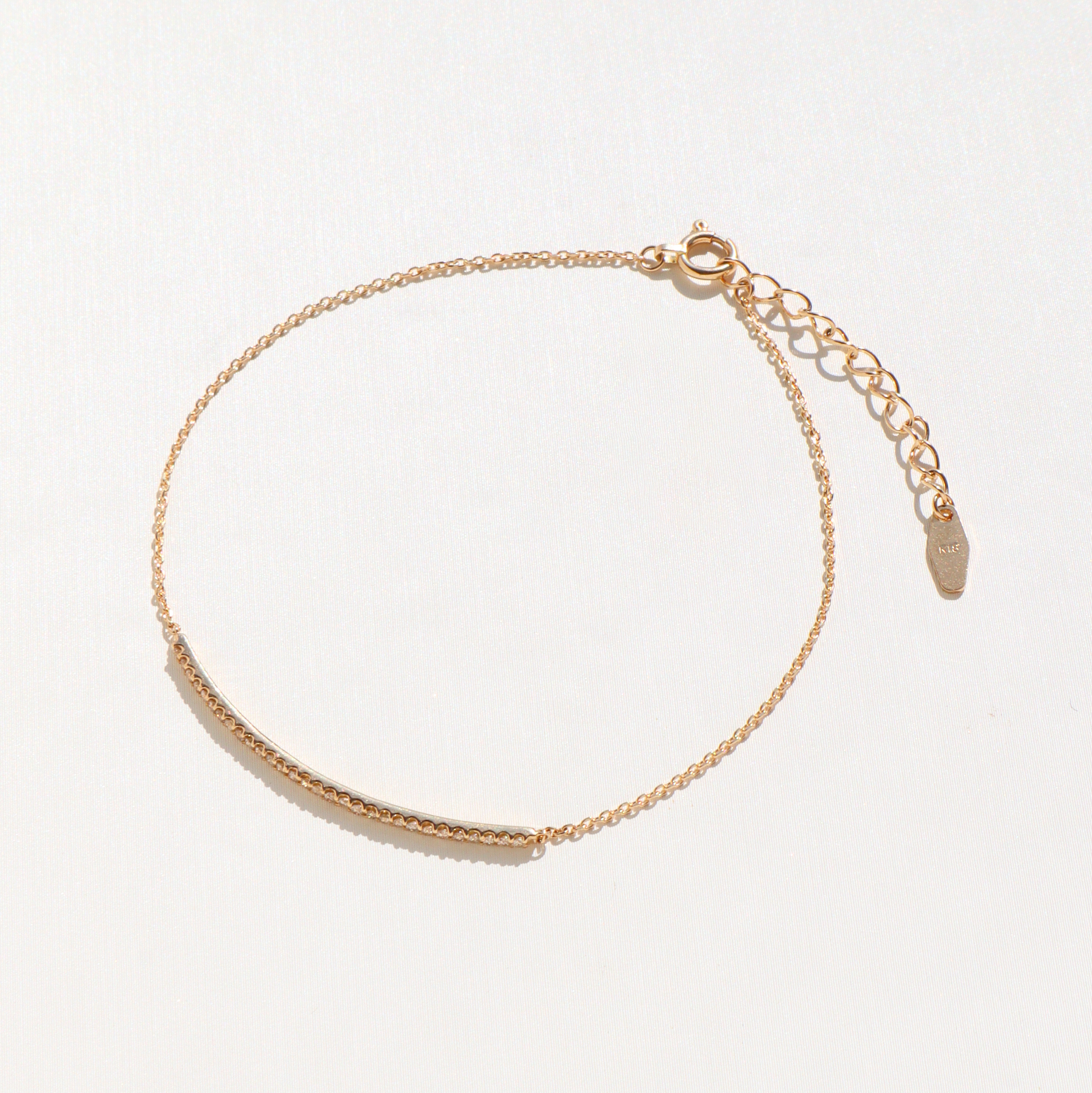 18K/經典排鑽0.20ct手鍊