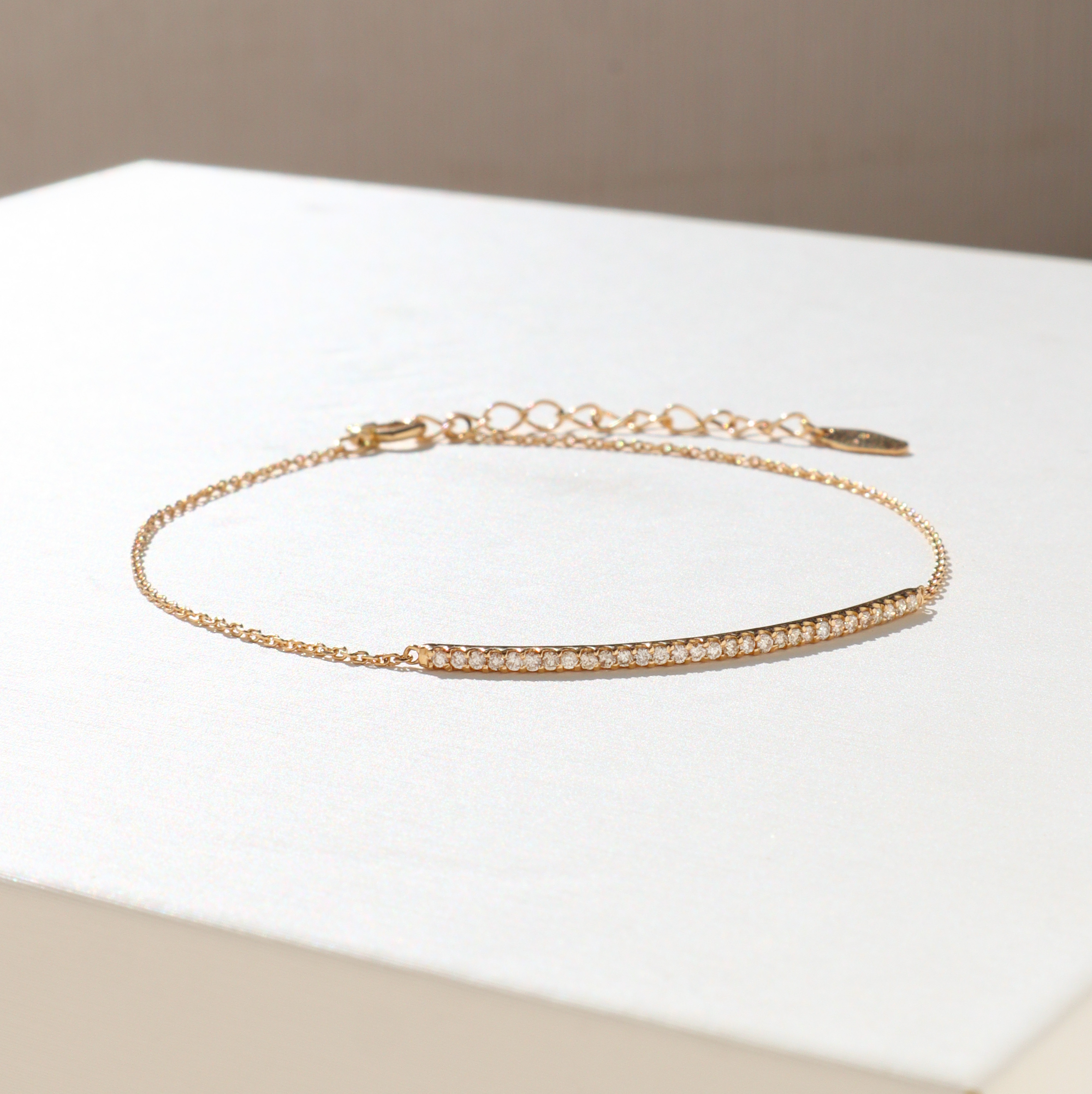 18K/經典排鑽0.20ct手鍊