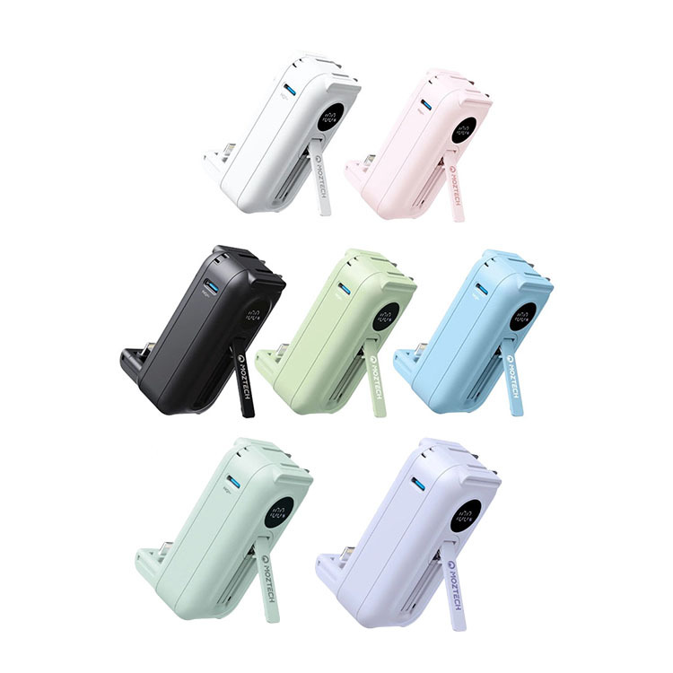 【MOZTECH ®】太空艙 輕巧多功能口袋行動電源 七色