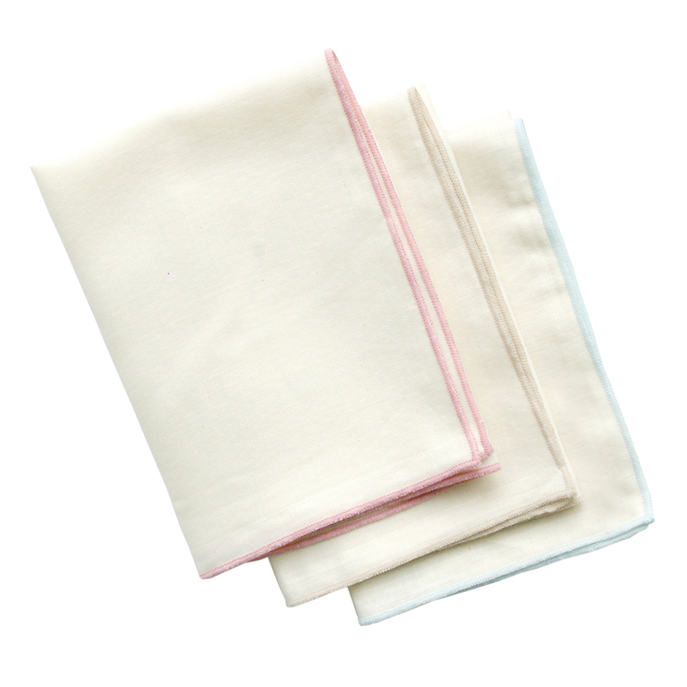 有機棉紗布手帕(三條裝) | 藍天畫布有機棉