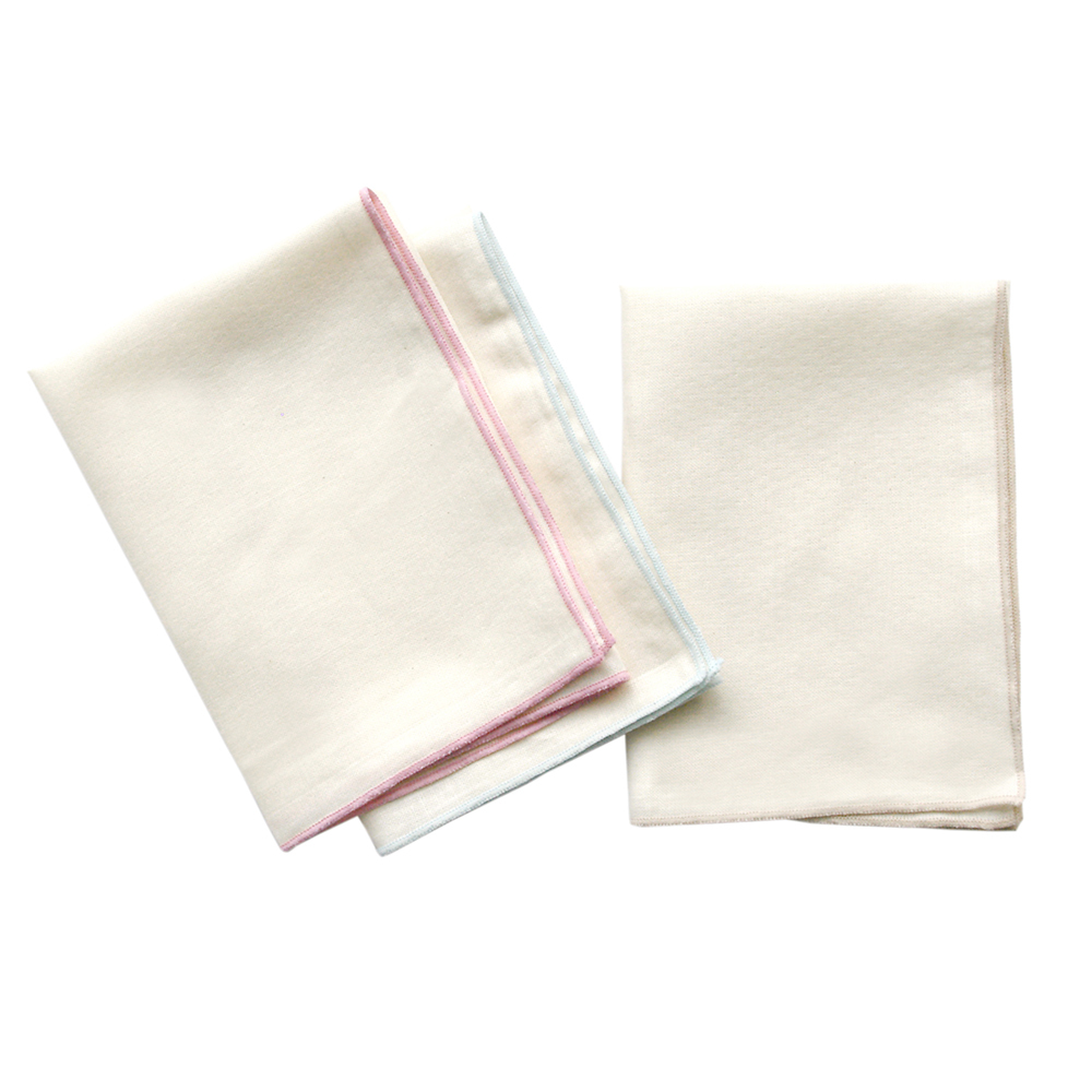 有機棉紗布手帕(三條裝) | 藍天畫布有機棉