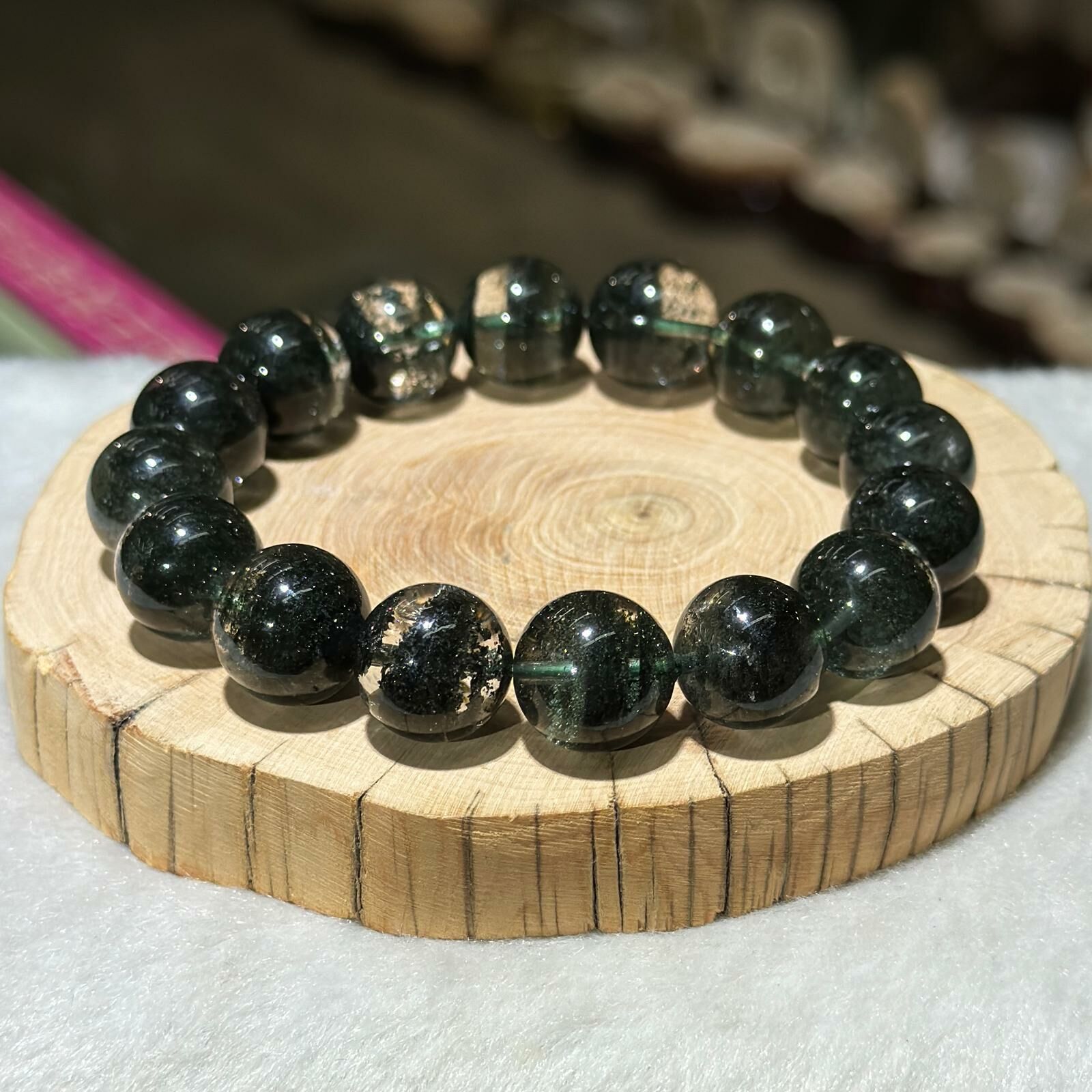 大m💫綠幽靈手串 13 mm +/-