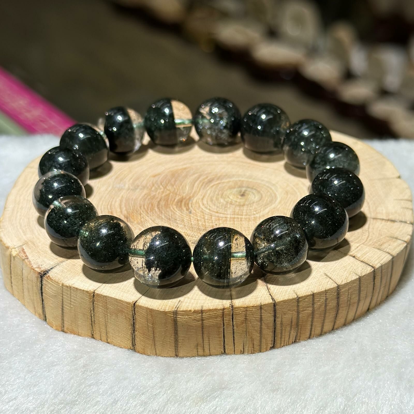 大m💫綠幽靈手串 13 mm +/-