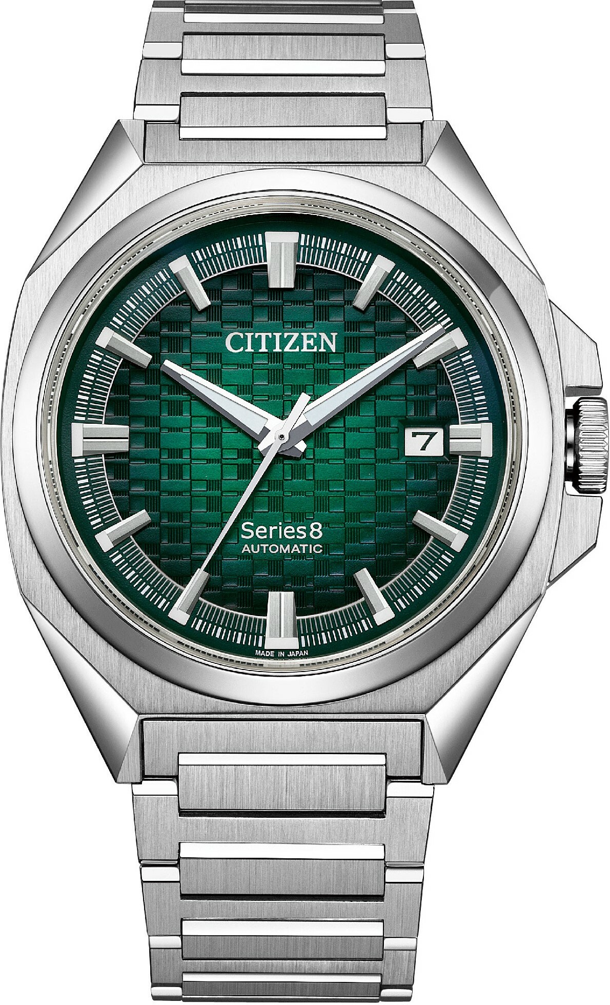 萬年鐘錶 - Citizen 星辰錶 series 8系列831款   抗磁經典不鏽鋼款機械男錶   NB6050-51W  錶徑40MM