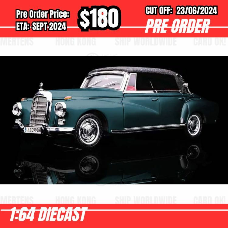 PO-$180 * Seeker * 1:64 Mercedes 300D Adenauer Blue [OD18/06]