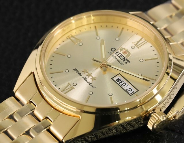 萬年鐘錶 - 東方錶  ORIENT  簡約百搭復古全金款經典機械男錶 RA-AB0E04G 錶徑 : 40mm