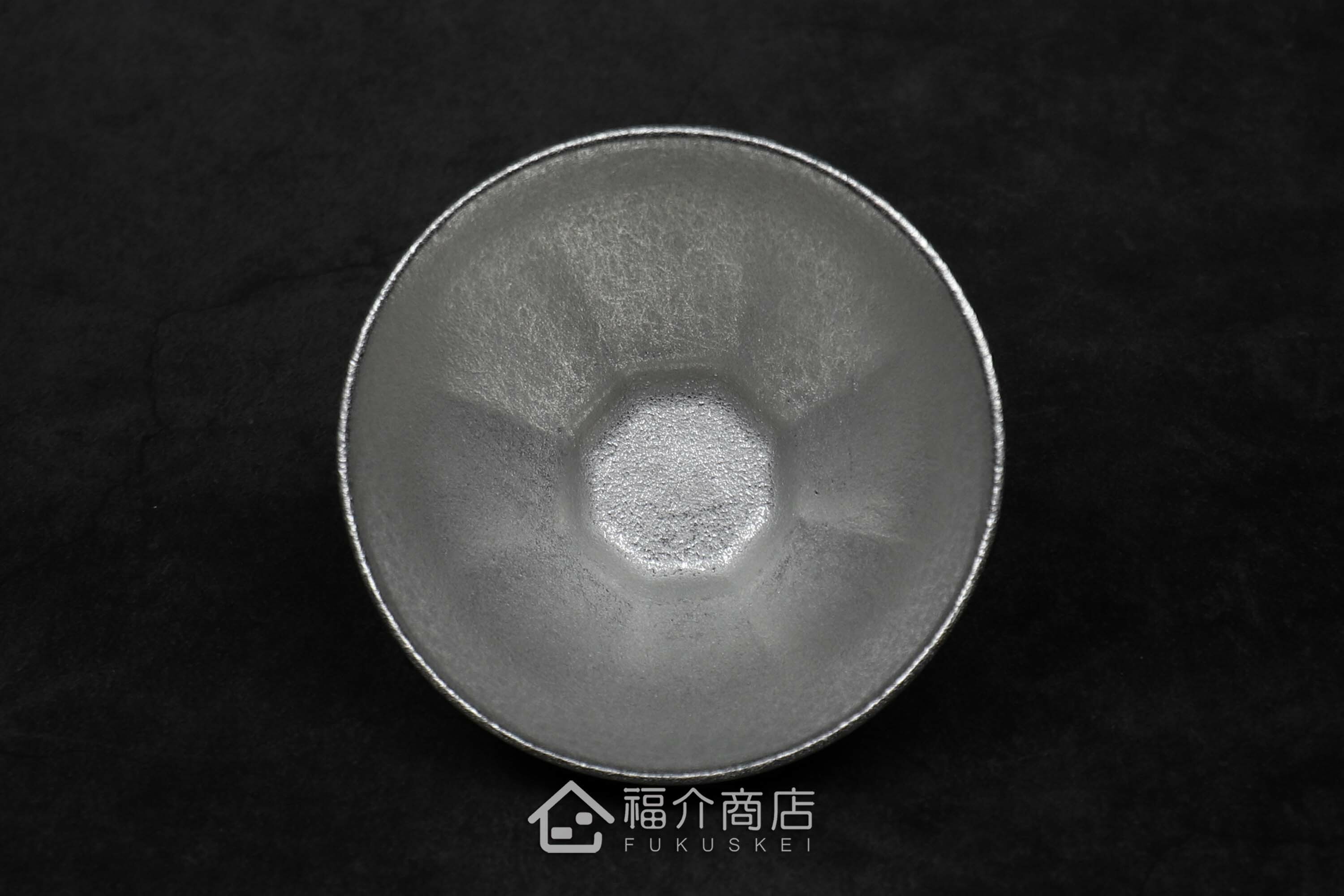 喝日本清酒的吉祥八角紋錫製小酒杯