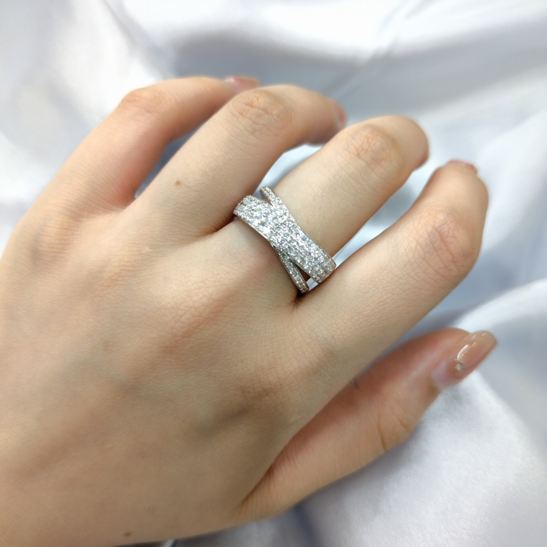 18K White Gold 1.02ct Diamond Ring