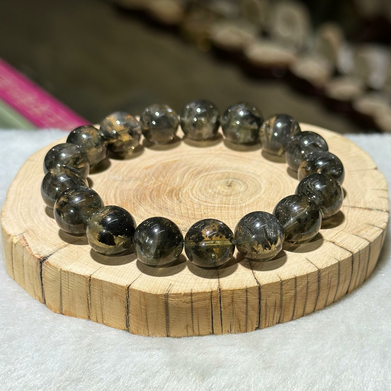 煙花黑極光手串 12.5 mm +/-