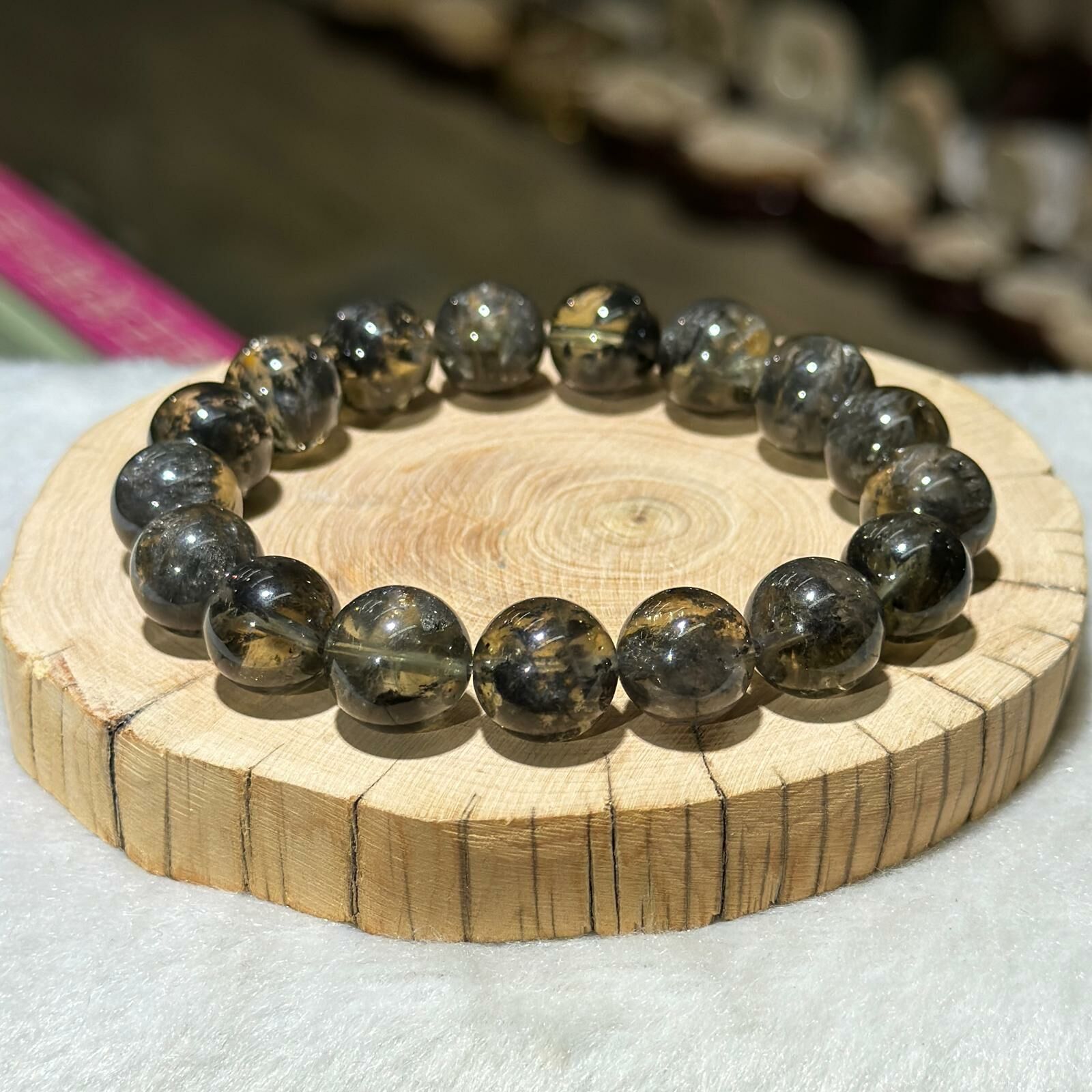 煙花黑極光手串 12.5 mm +/-