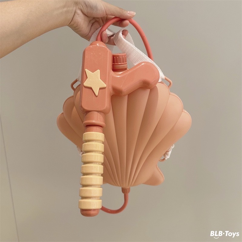貝殼背包水槍玩具