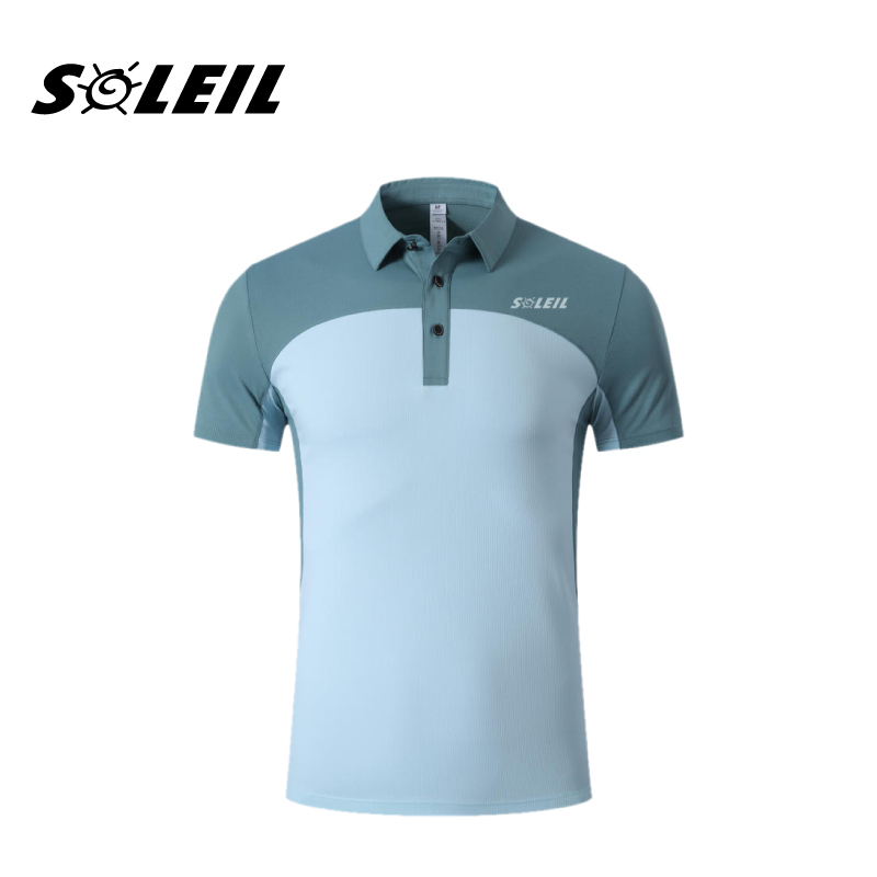 SOLEIL 撞色舒適透氣POLO衫 男款 (2色) 短袖襯衫/彈性/透氣/舒適/休閒/登山/高爾夫球衣 10SL1321