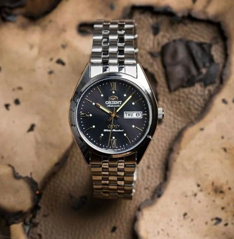 萬年鐘錶 - 東方錶  ORIENT  簡約百搭復古經典機械男錶 RA-AB0E14N 錶徑 : 39mm