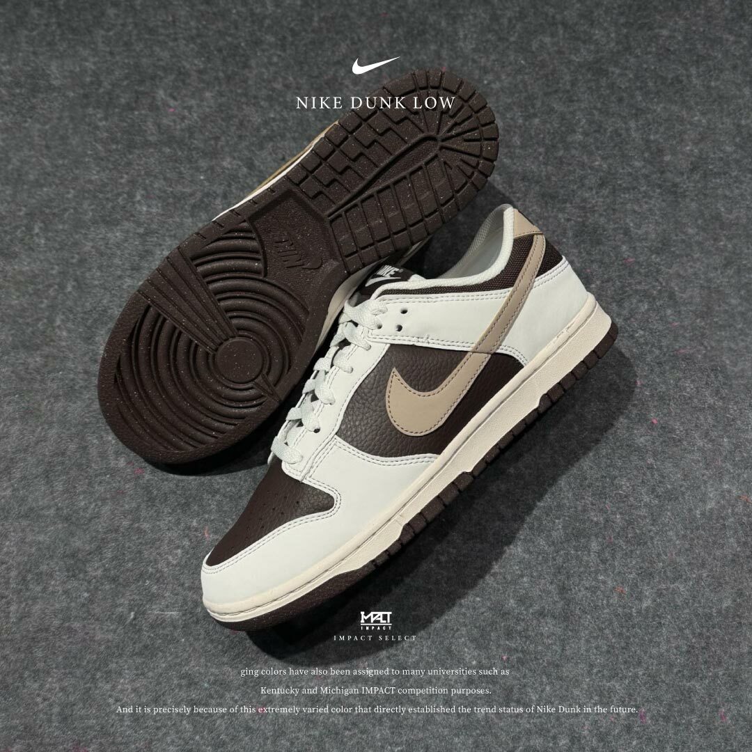 Nike Dunk Low 小摩卡倒勾 摩卡倒勾配色 白棕 HF4292-100