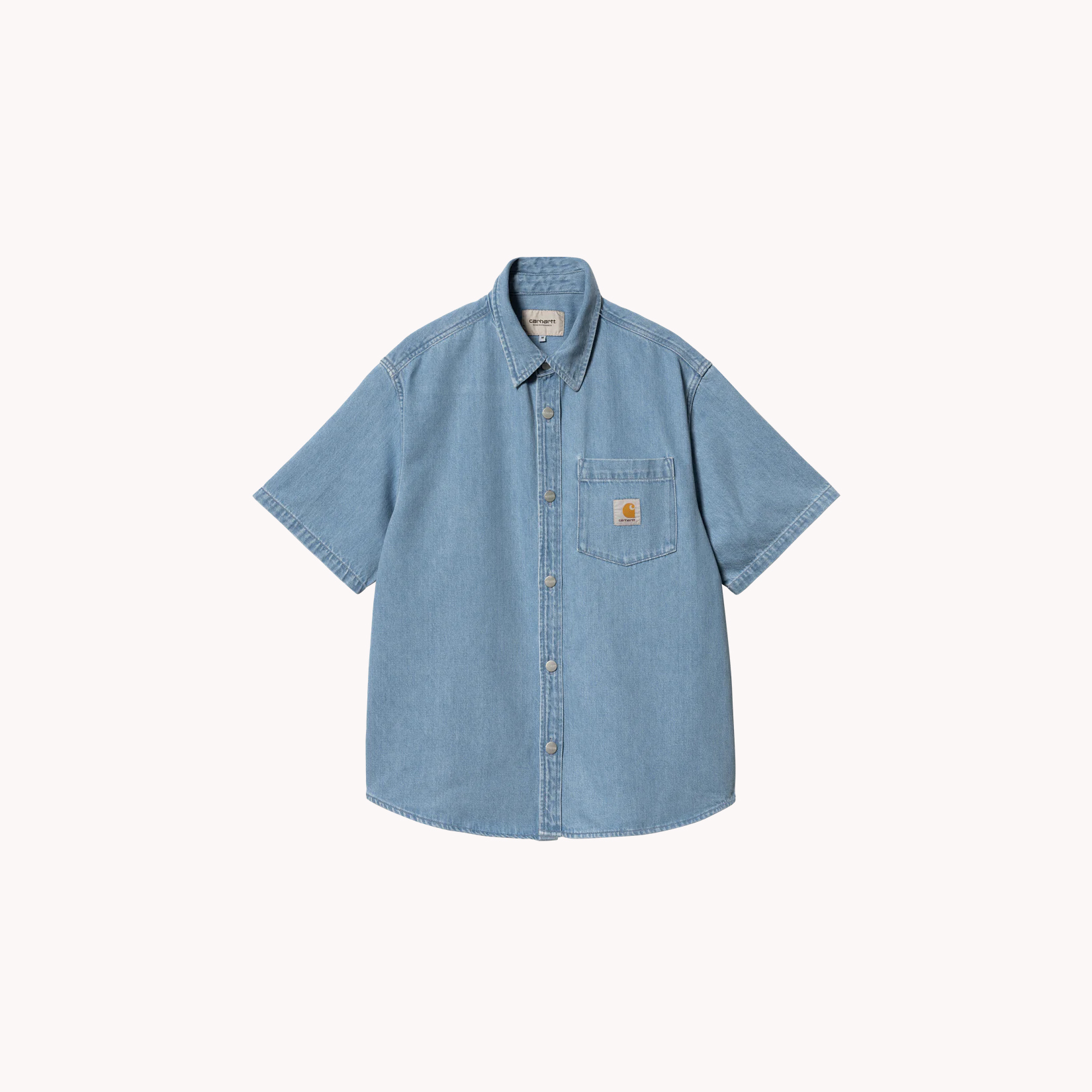 -(E2e03)-CARHARTT S/S ODY SHIRT 10.5OZ 牛仔襯衫 單寧-I033347