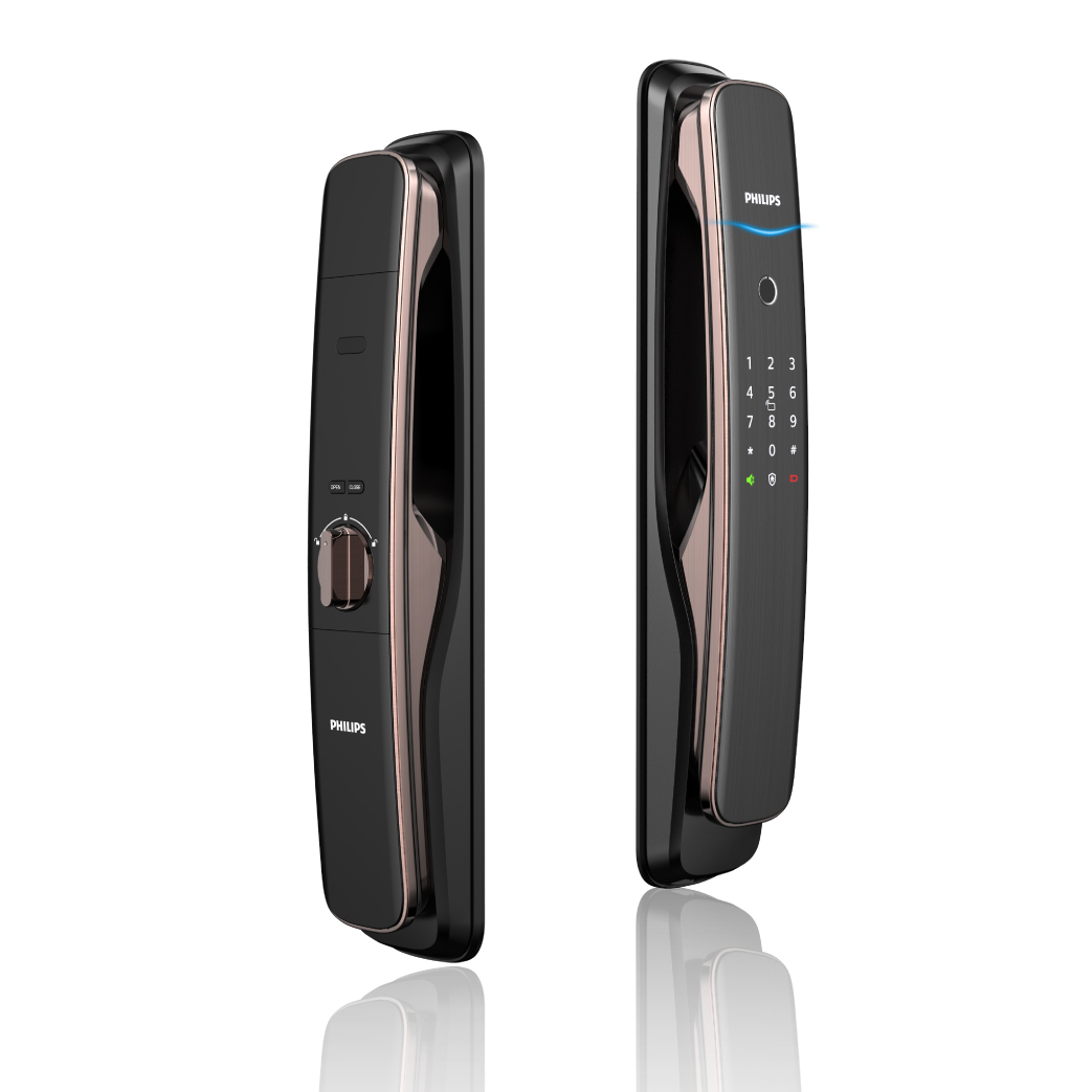 含基本安裝【臺灣公司貨】PHILIPS 飛利浦智能鎖｜EASYKEY 702E 推拉式智能門鎖 保固36個月 智慧門鎖 智能電子鎖 建商配合 Wi-Fi 連線 高級耐用 多功能 指紋密碼鎖