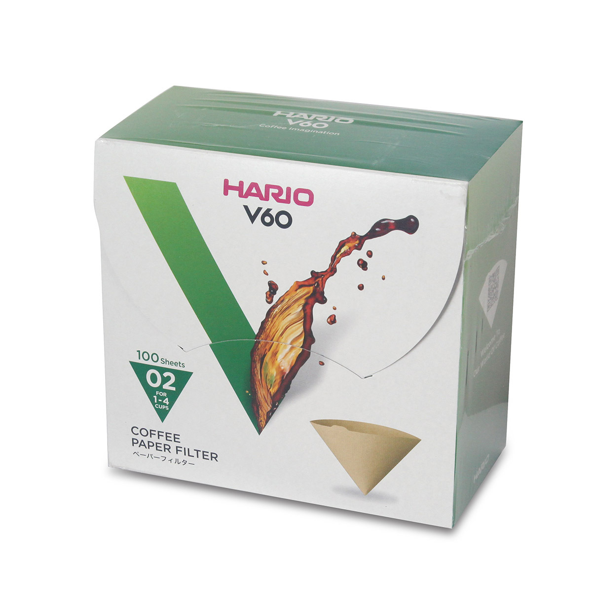 日本 HARIO V60 咖啡濾紙 02 原色 (100張 ) 盒裝 -VCF-02100MK