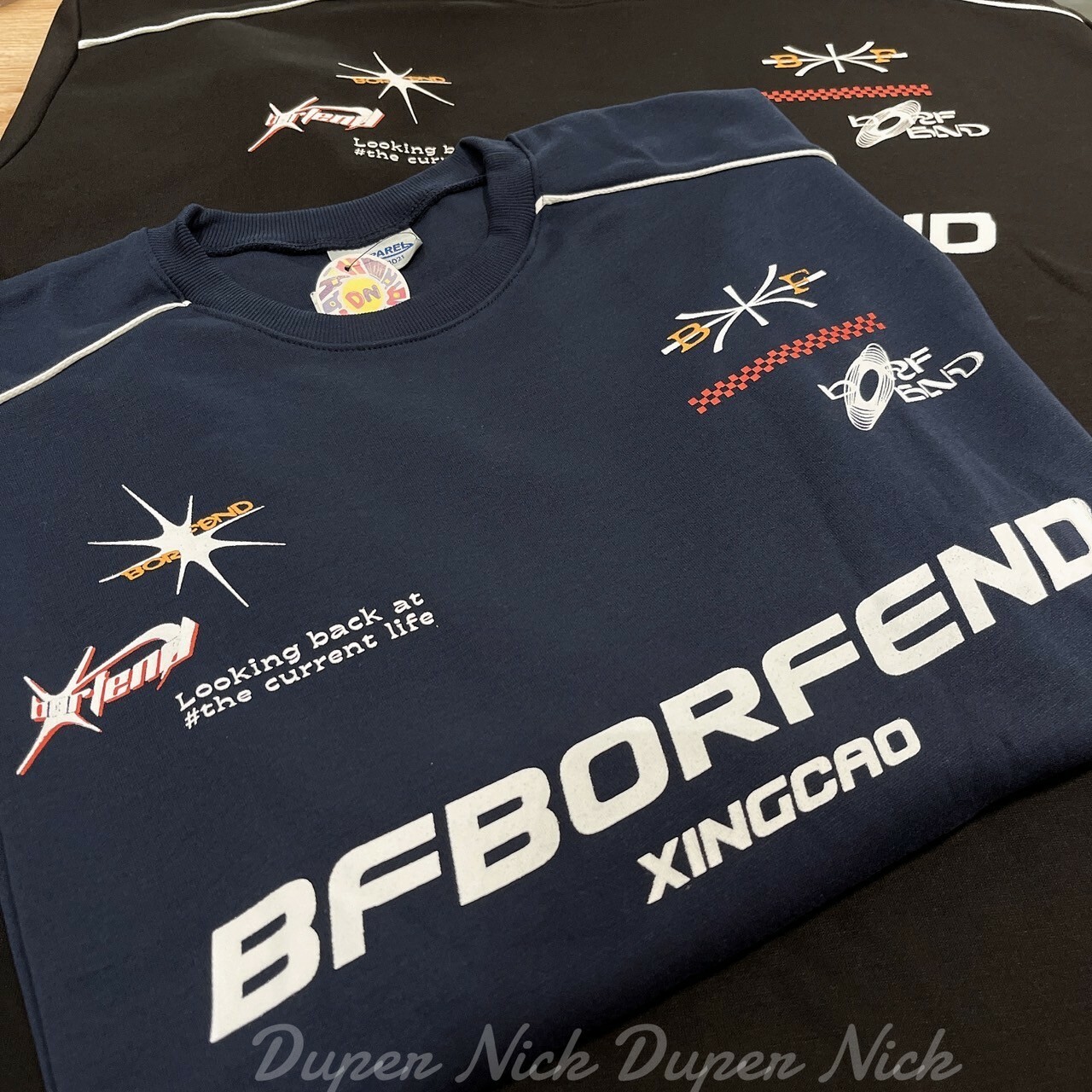 BFBORFEND賽車風寬鬆短Tee  11222(ap)