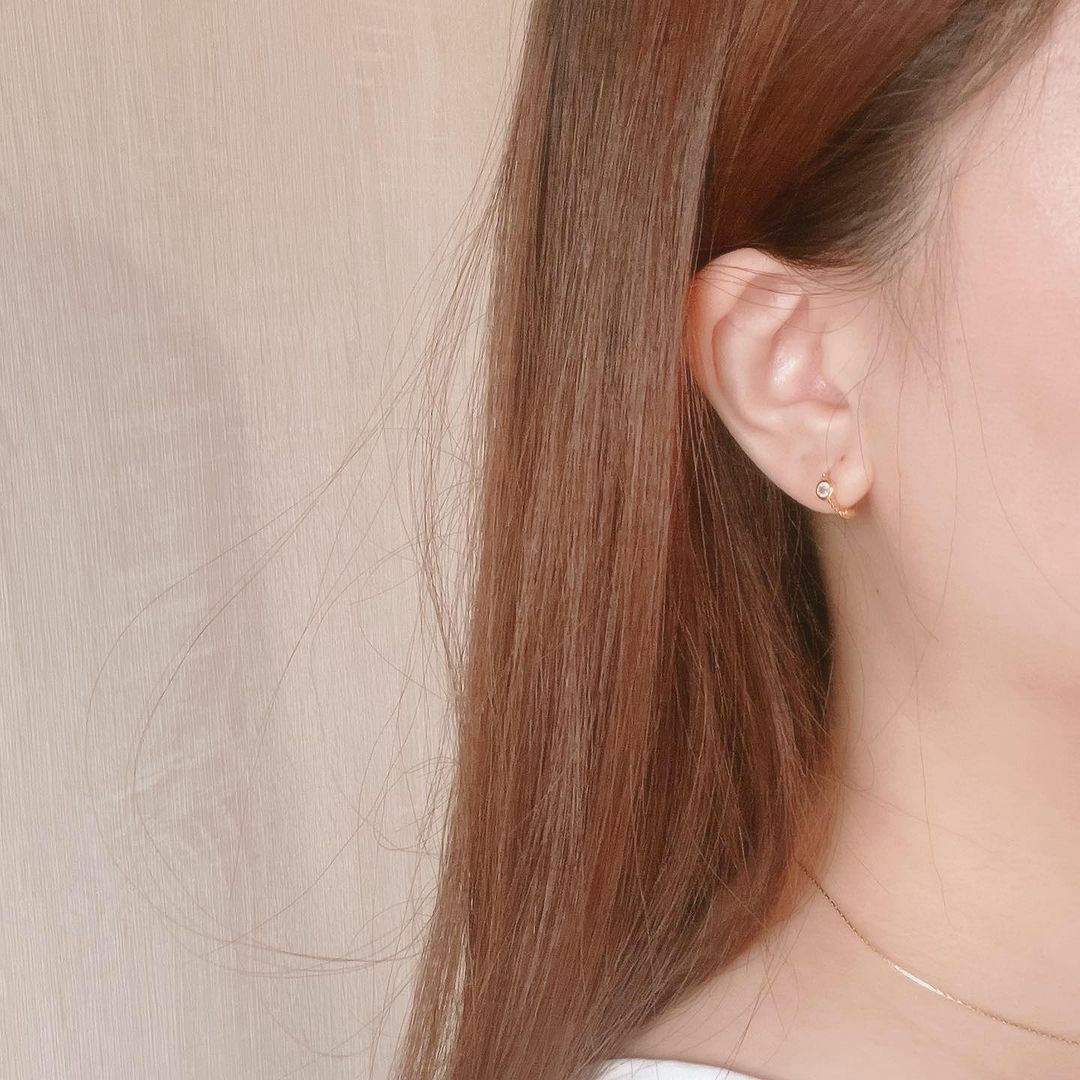 E09 Noimpty earrings 沒人比你更重要 - silver925 + 14K-Gold plated