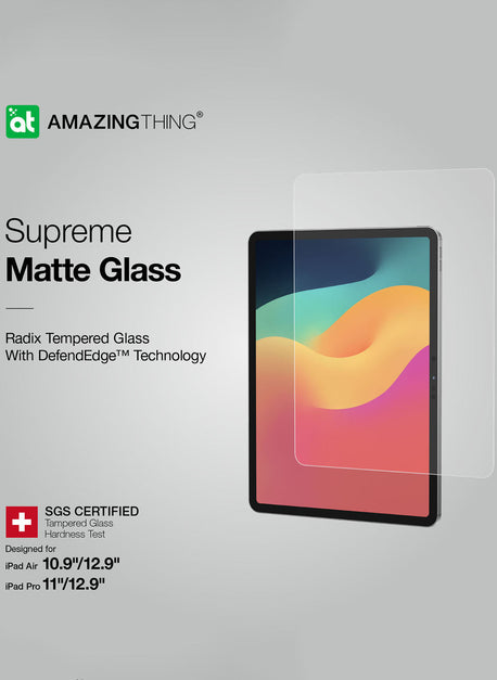 Amazing Thing iPad Pro 11" M4 (2024) 鋼化玻璃屏幕保護膜 Radix MATTE