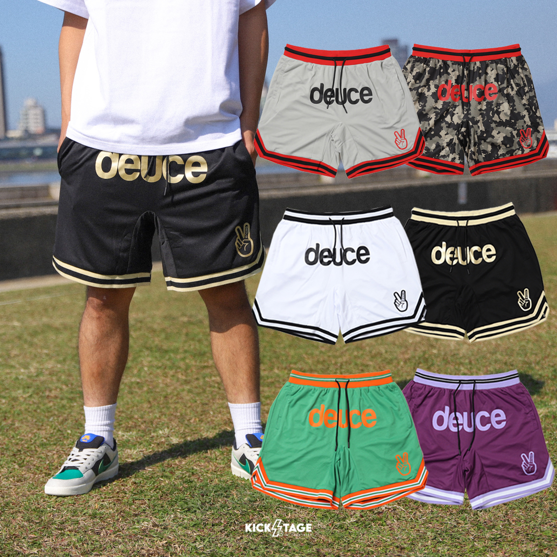 [售出無退換]男款 Deuce Brand Vibe Shorts Howard 魔獸 同款 LOGO 抽繩 寬鬆 復古 籃球褲 短褲【DE001】ABshorts 25SALE