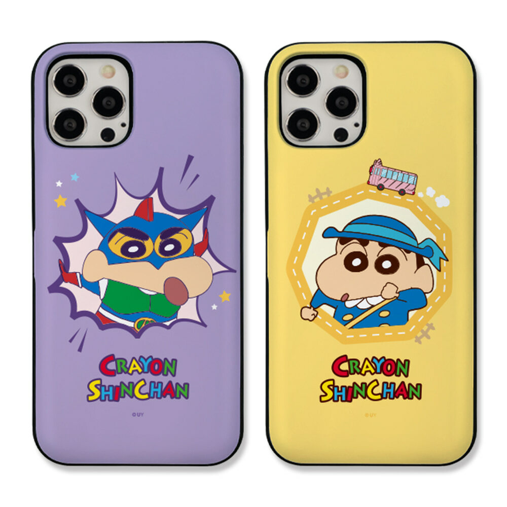 蠟筆小新 - Door Card Case - 翻蓋卡槽手機保護殼 CD